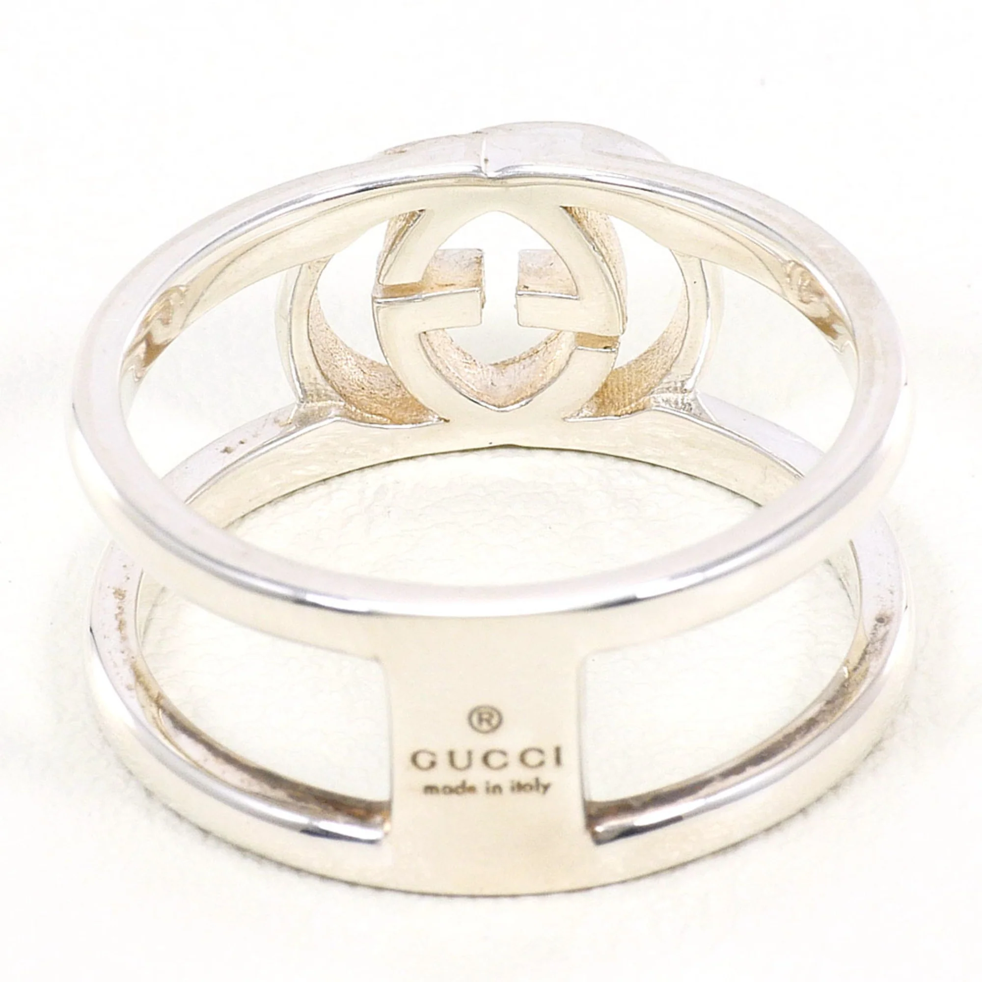 Interlocking G Open Ring Sterling Silver - Image 3