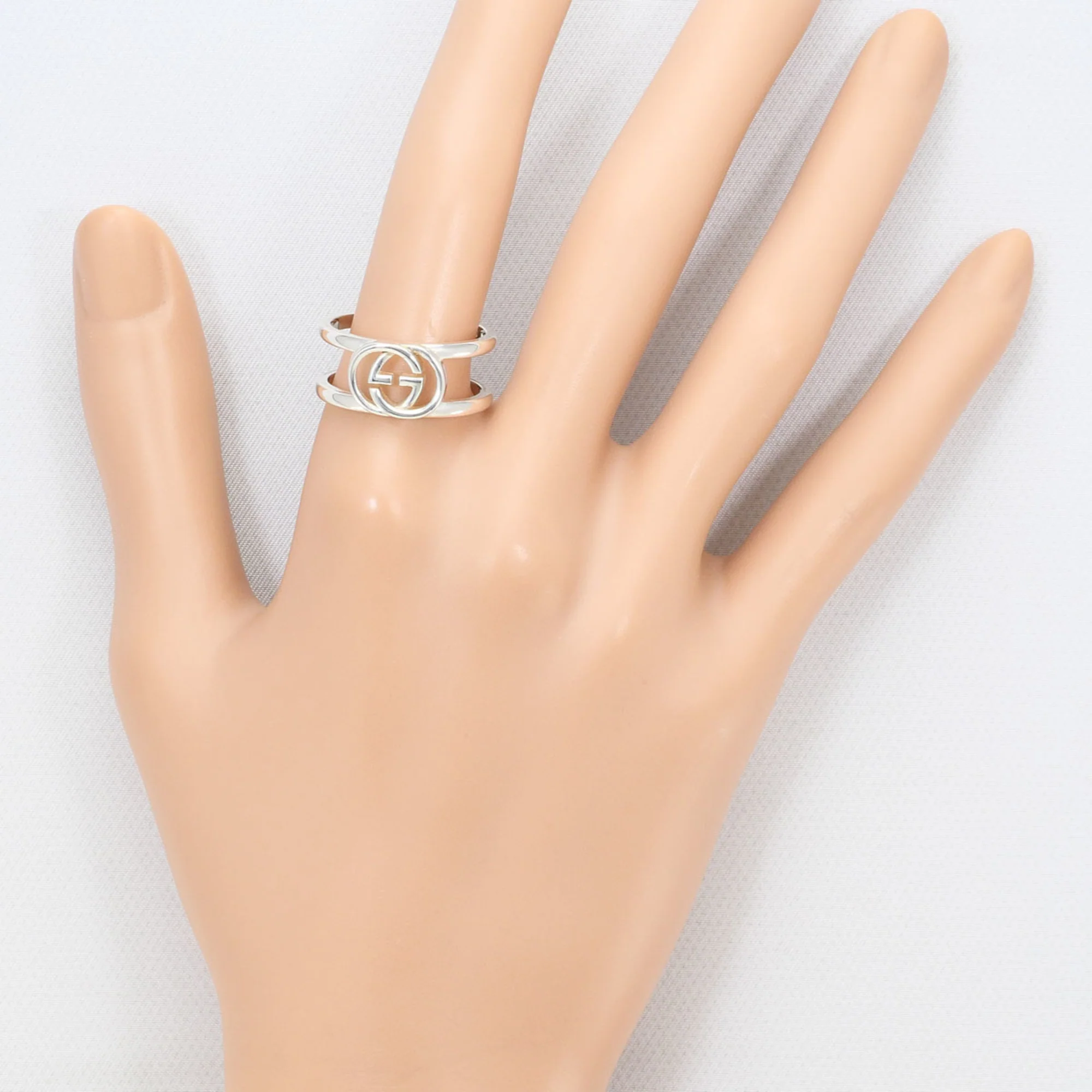 Interlocking G Open Ring Sterling Silver - Image 6