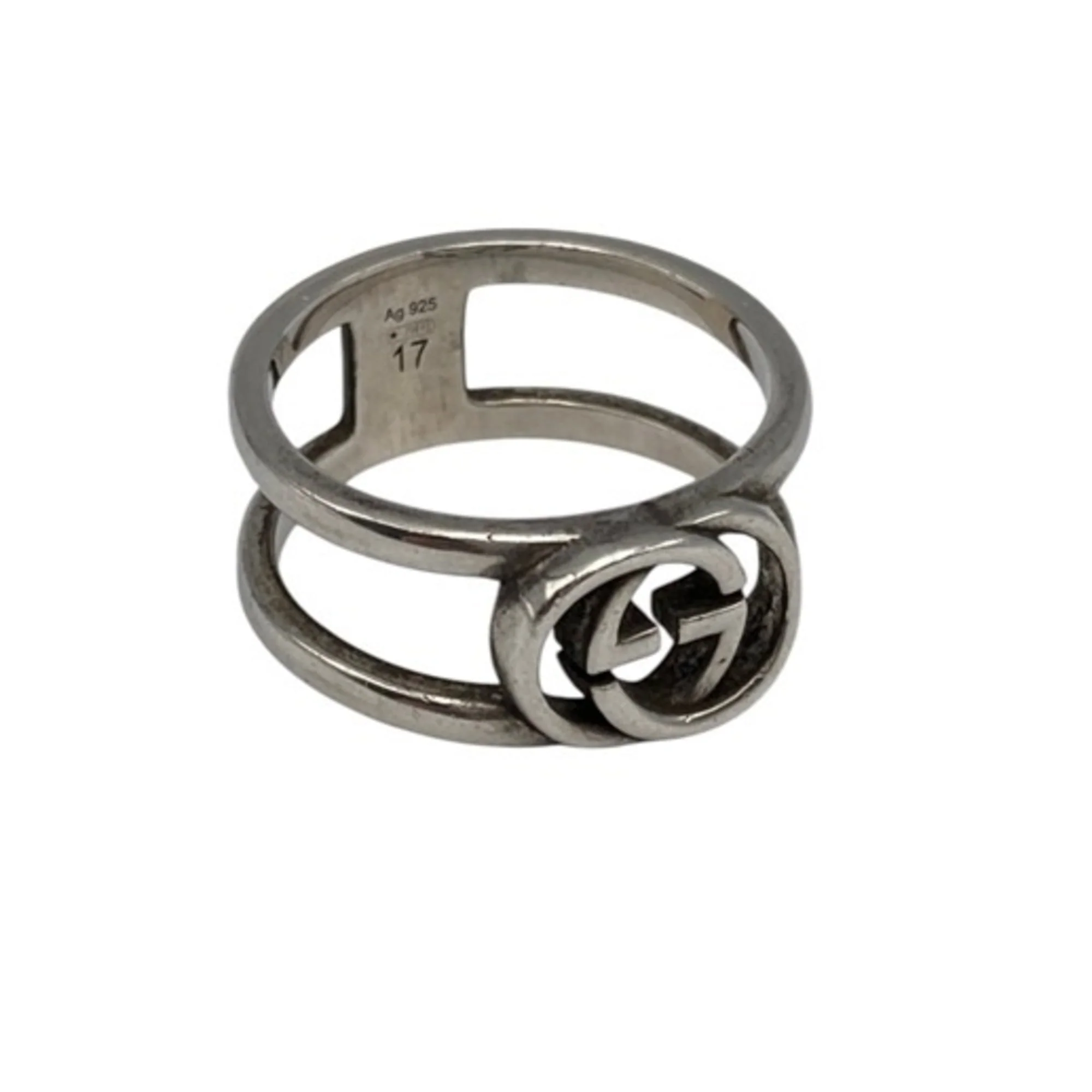 Interlocking G Ring Sterling Silver