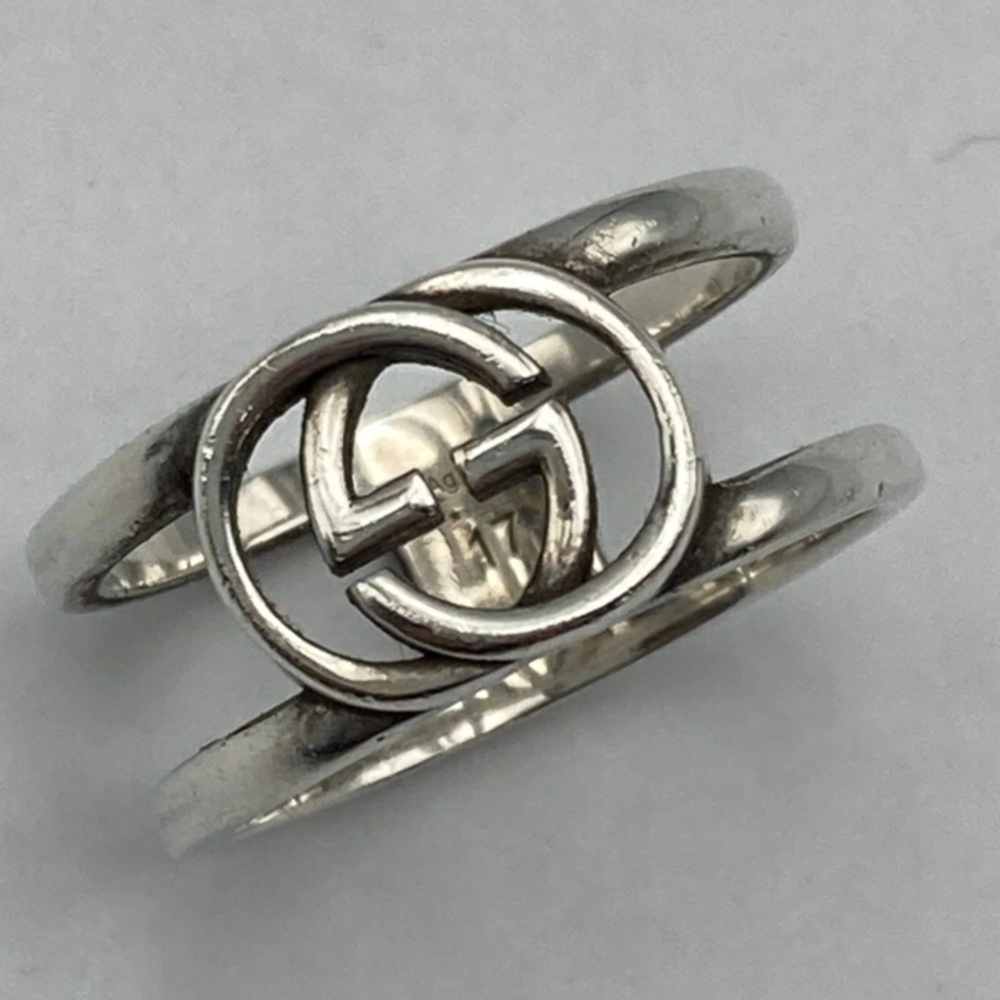 Interlocking G Ring Sterling Silver - Image 7