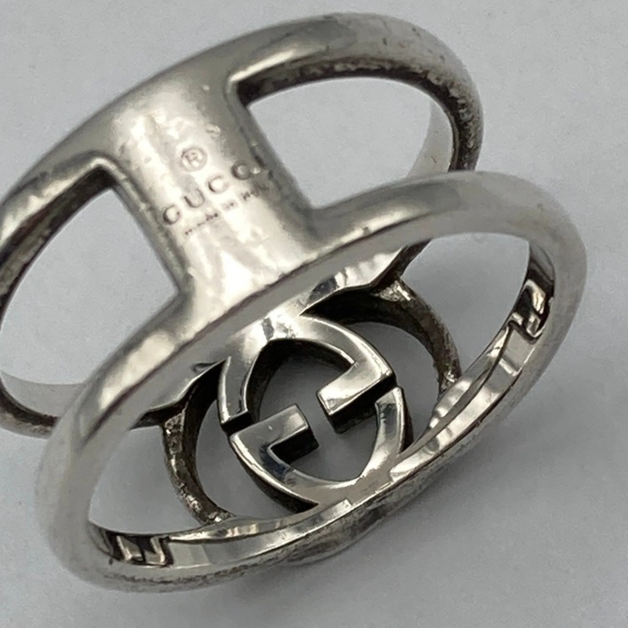 Interlocking G Ring Sterling Silver - Image 9