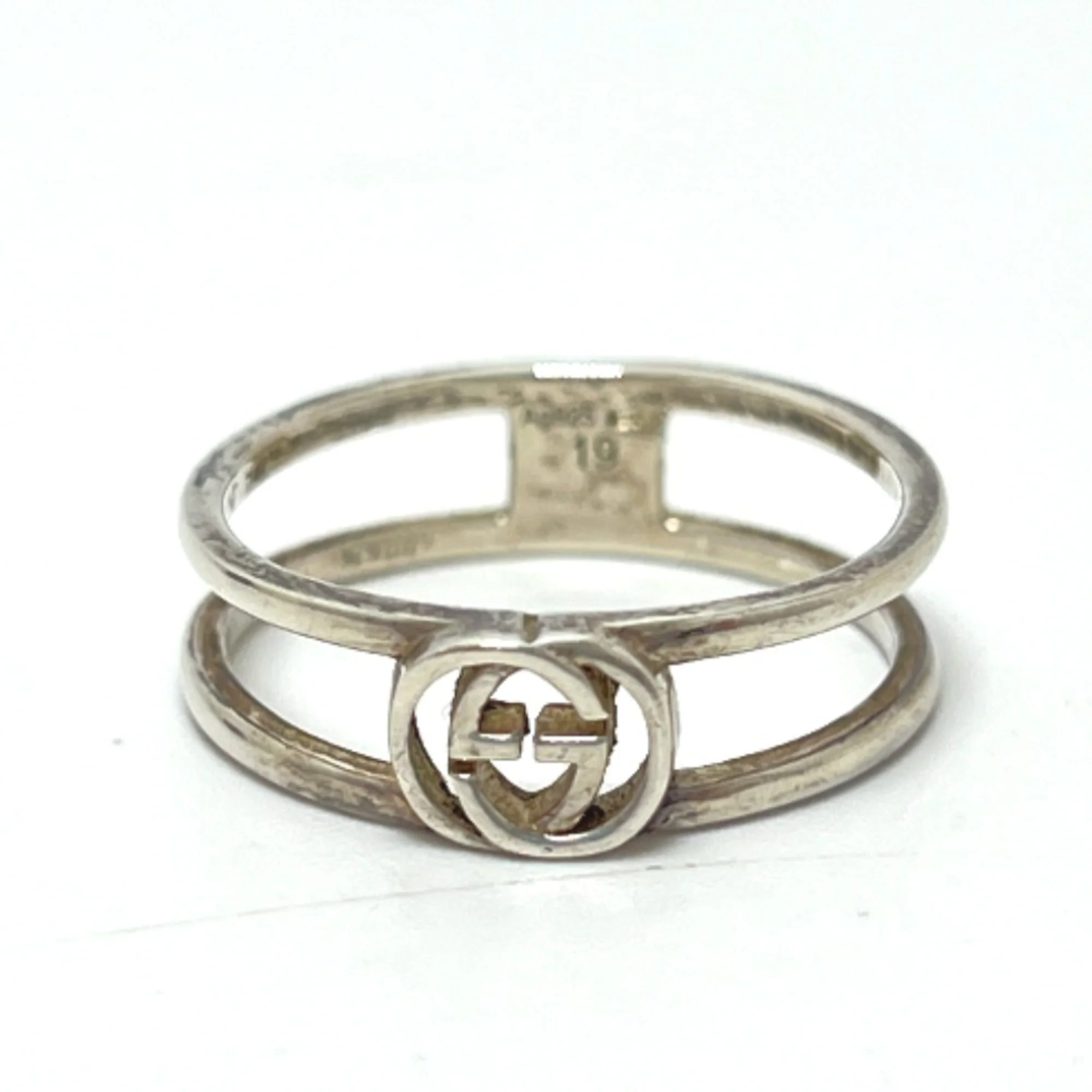 Interlocking G Ring Sterling Silver