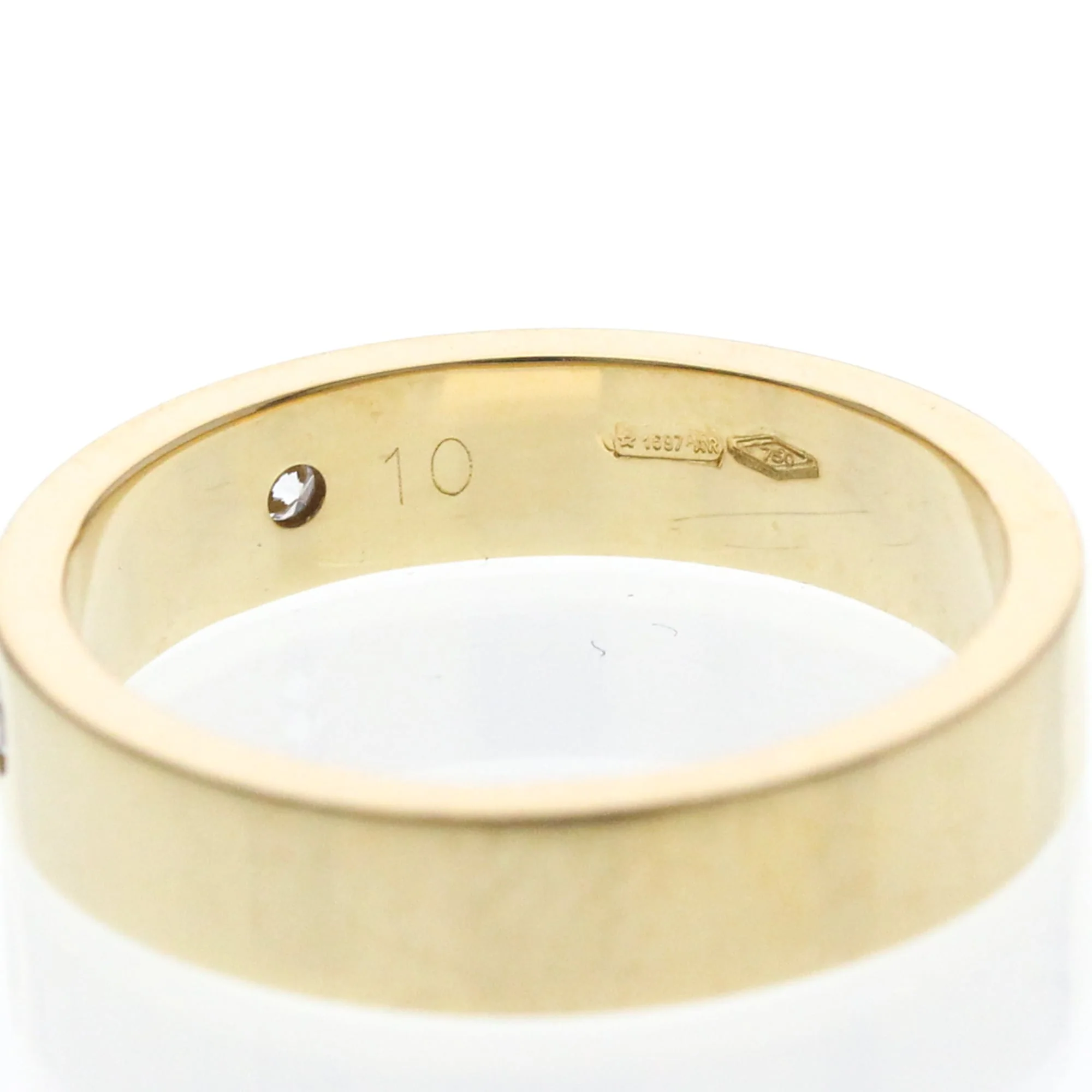 Ring 18K Yellow Gold With Diamond - Image 6