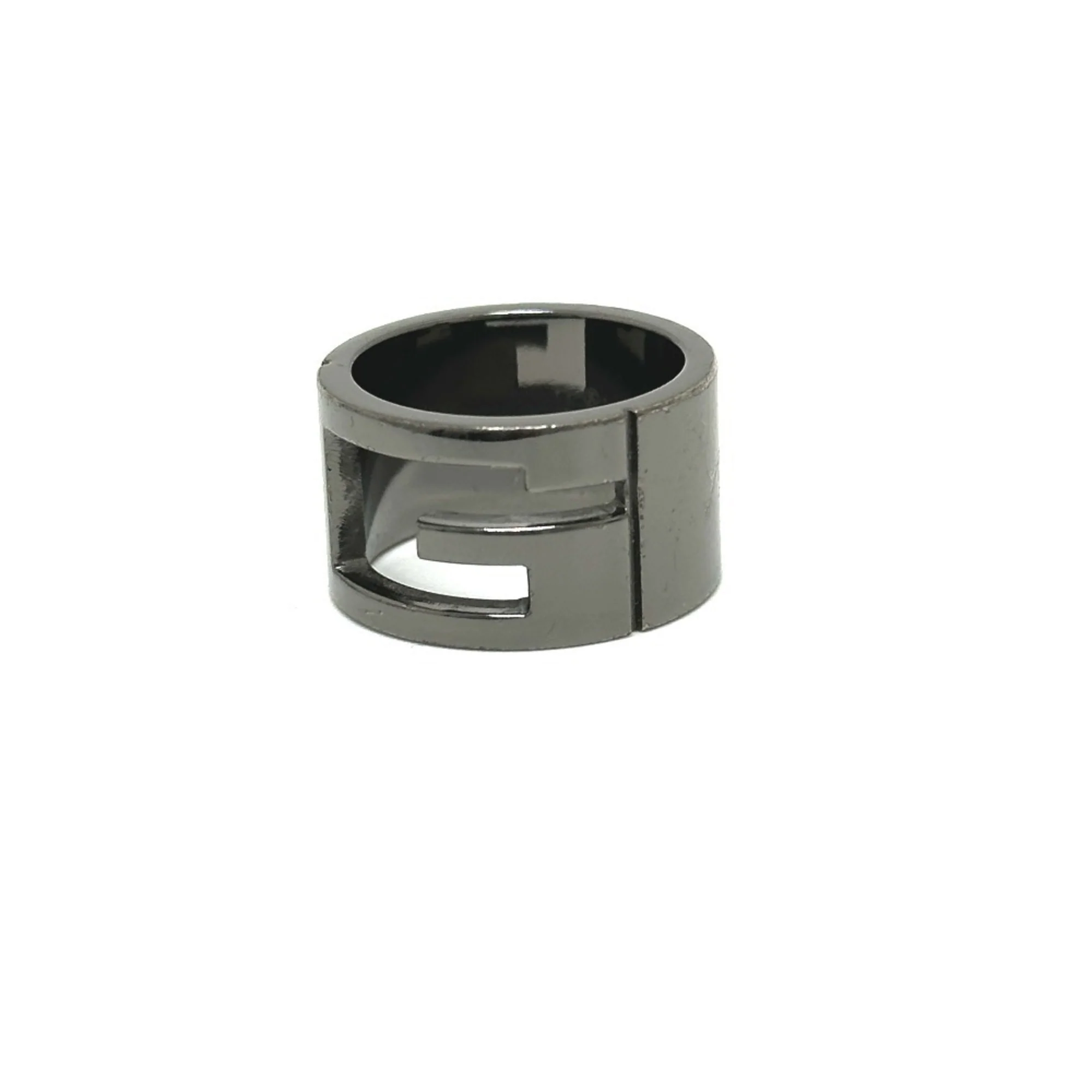 Ring Metal Black Silver