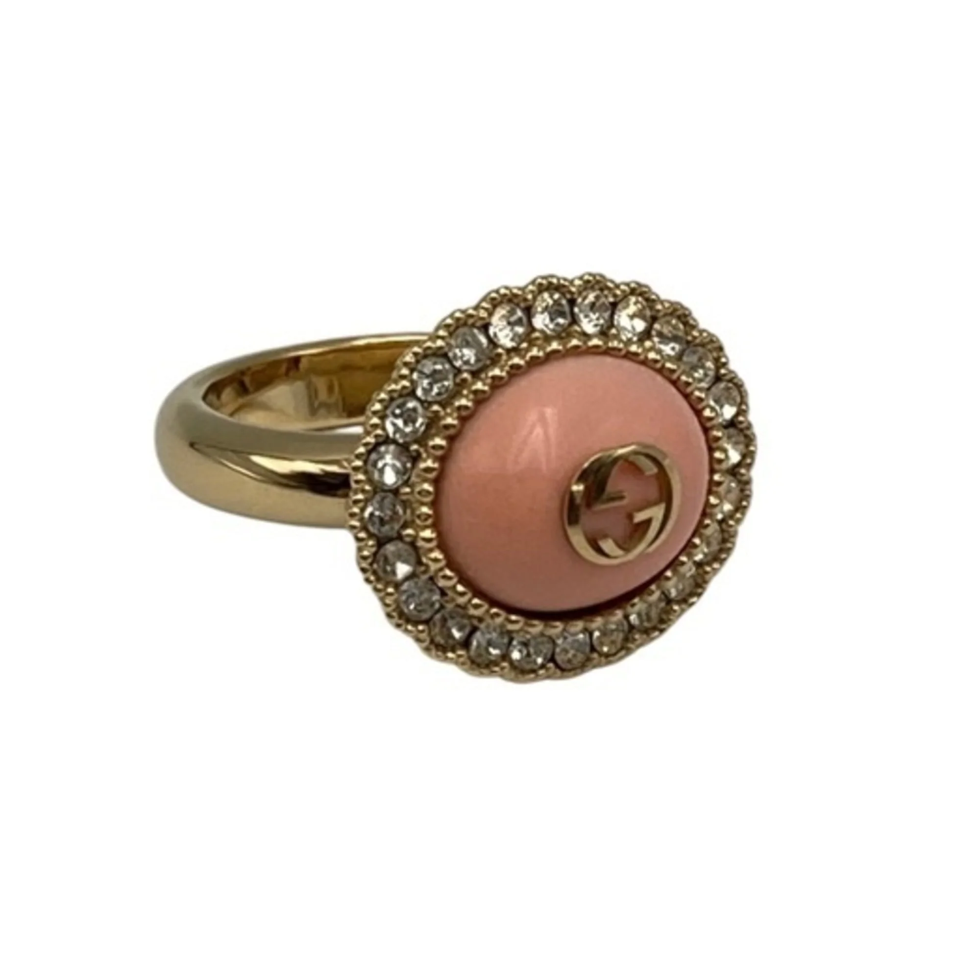 Ring Metal Pink with Rhinestone