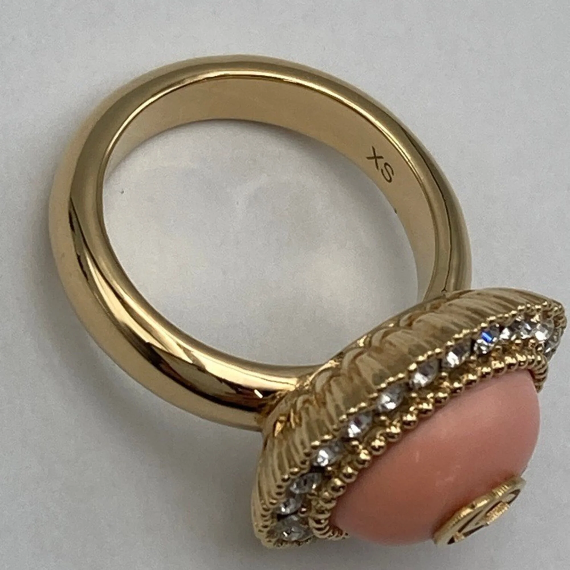 Ring Metal Pink with Rhinestone - Image 8