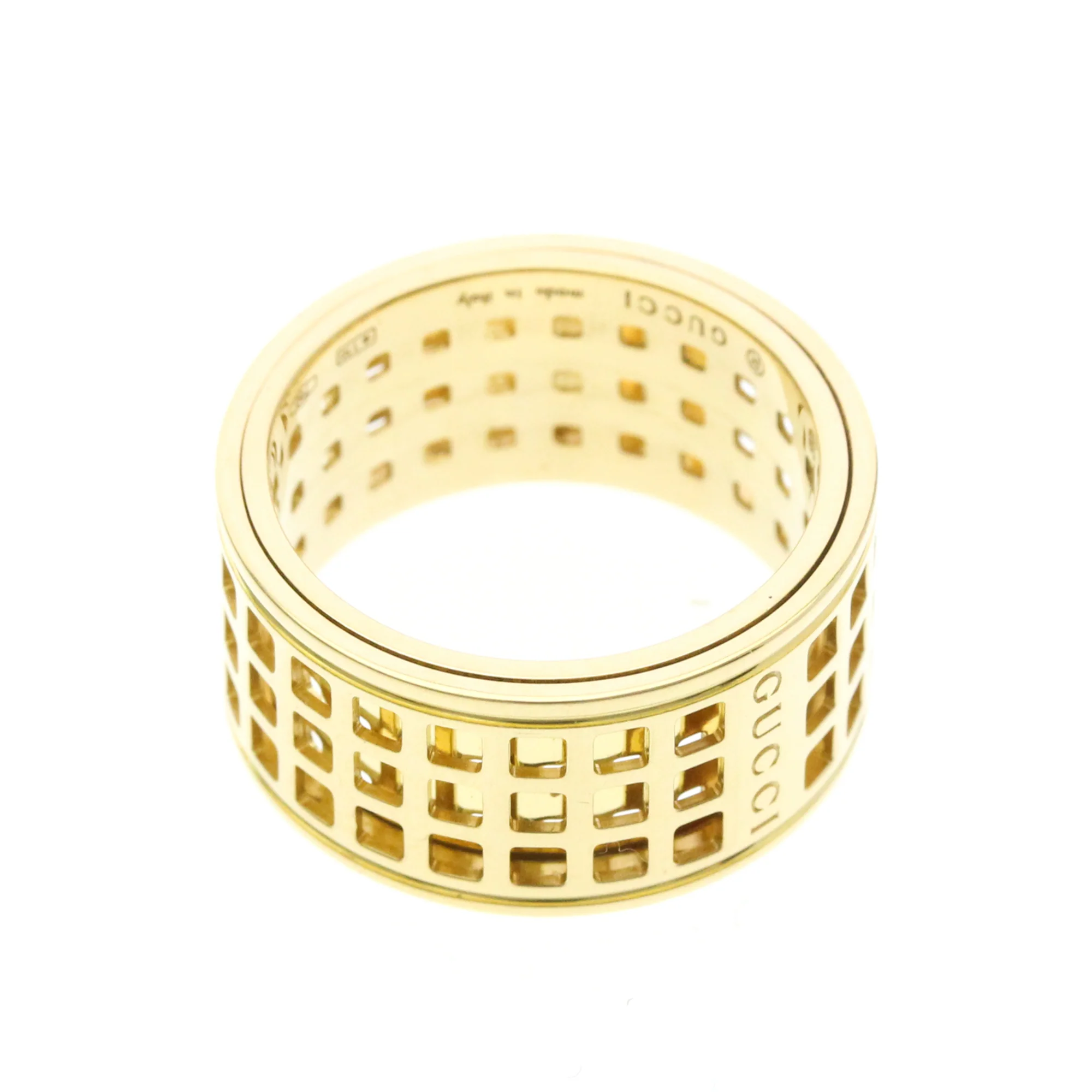 Scroll Wide Ring 18K Yellow Gold - Image 9