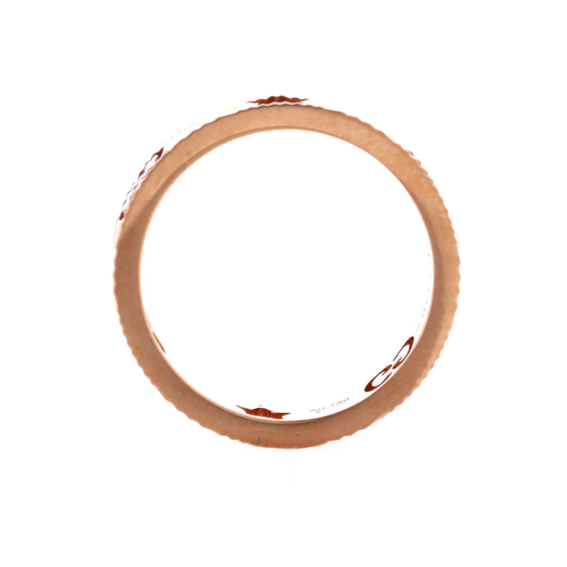 Textured Icon Heart Star Cut-Out Ring 18K Rose Gold - Image 2