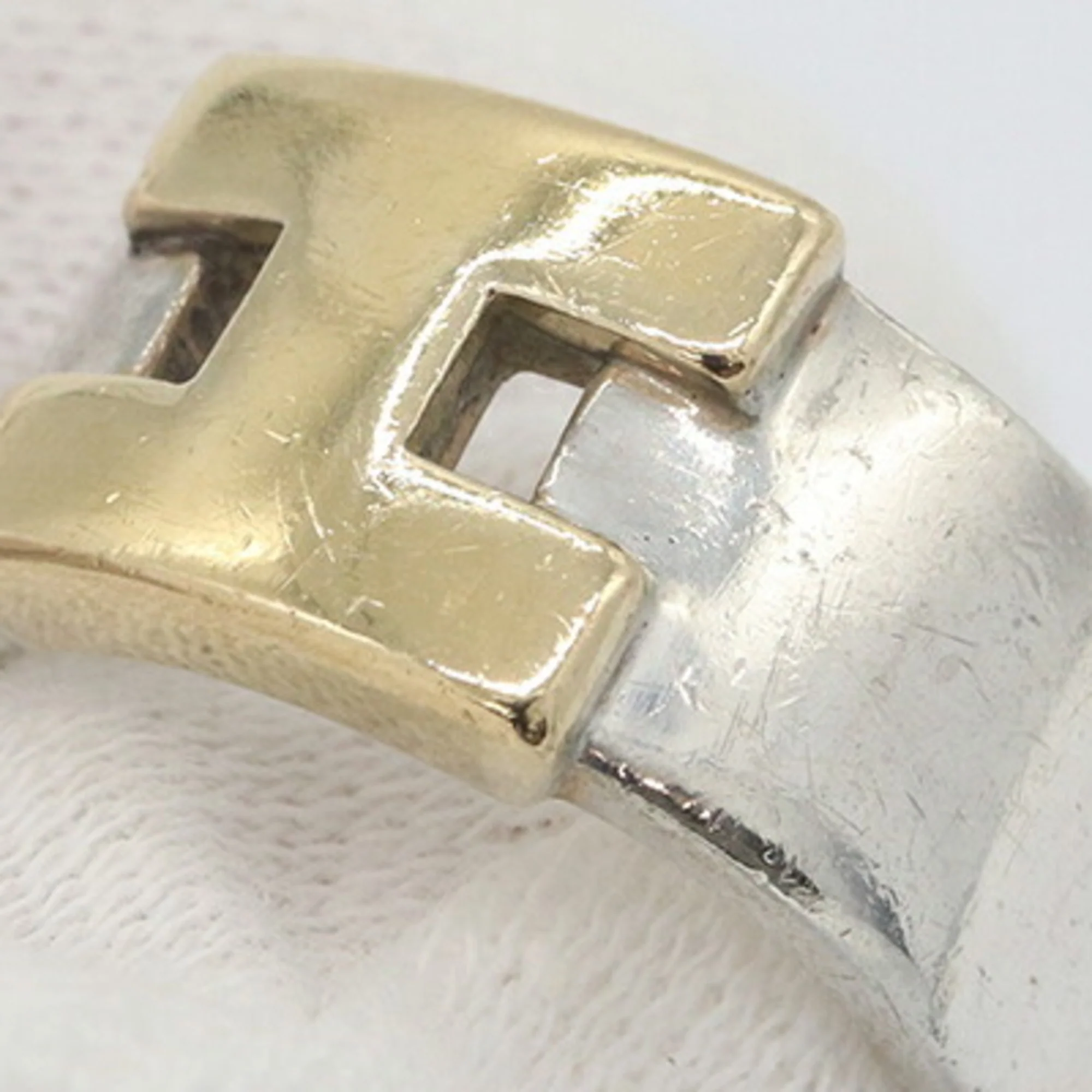 Band Ring Sterling Silver and 18K Yellow Gold - Image 5