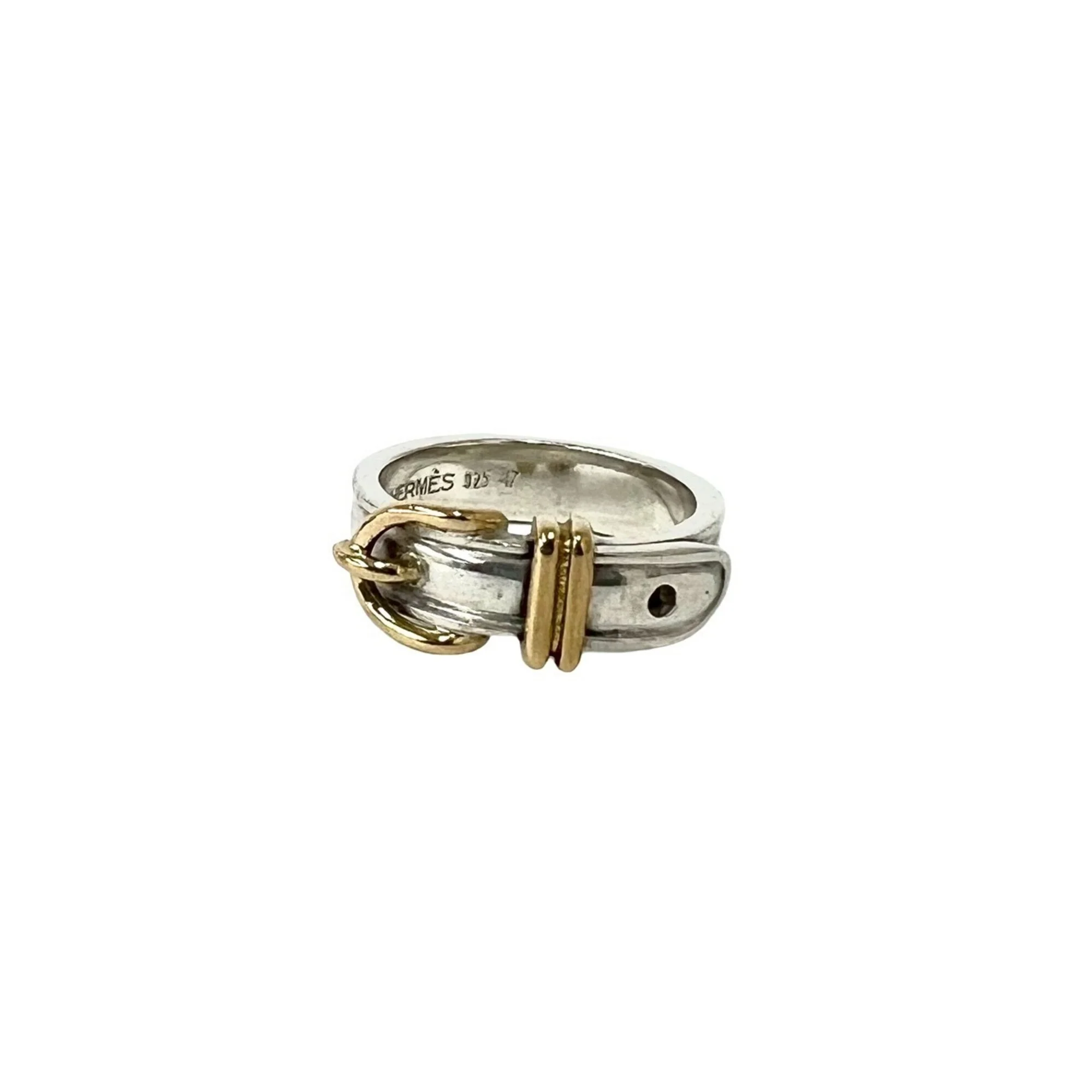 Ceinture Ring Sterling Silver and 18K Yellow Gold