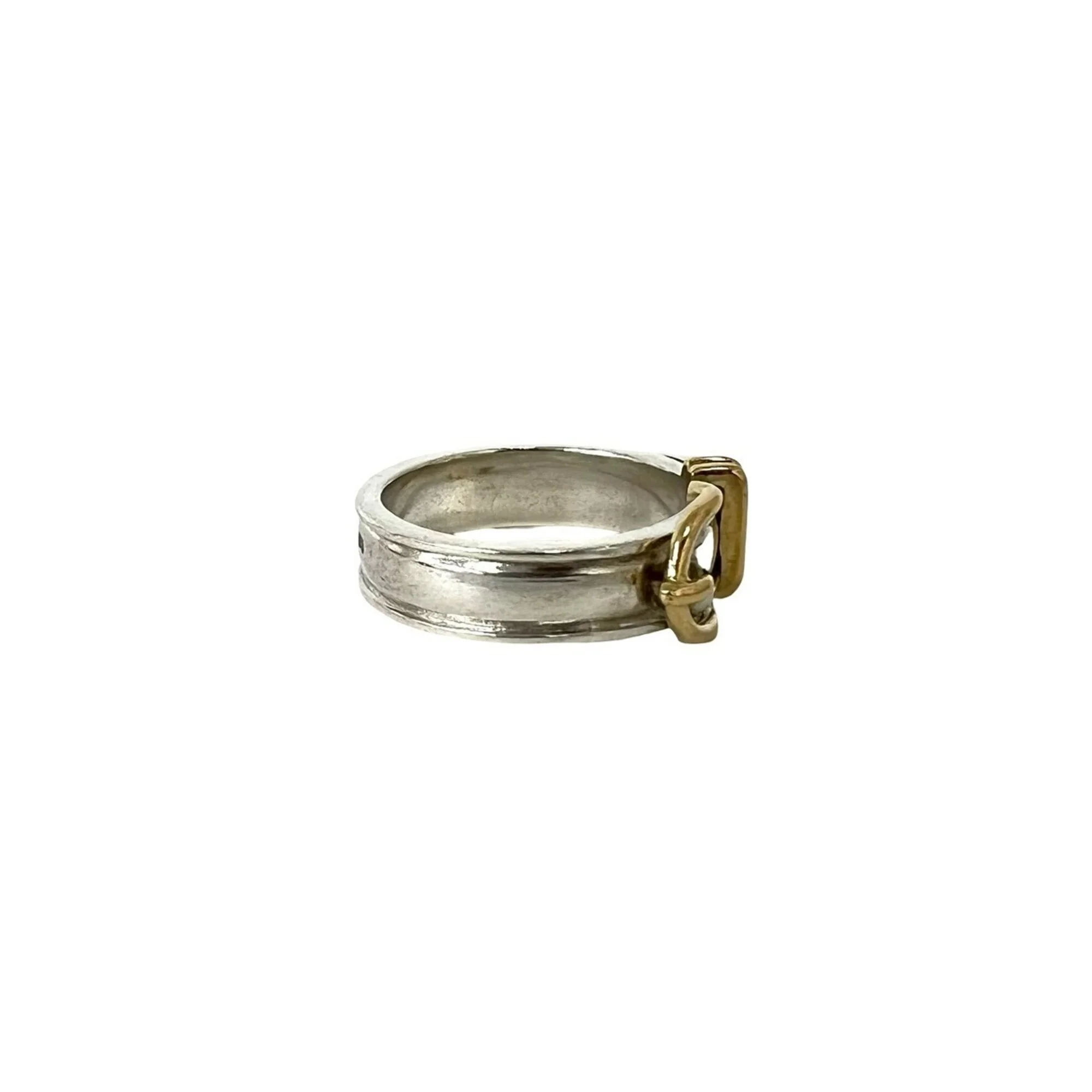 Ceinture Ring Sterling Silver and 18K Yellow Gold - Image 5