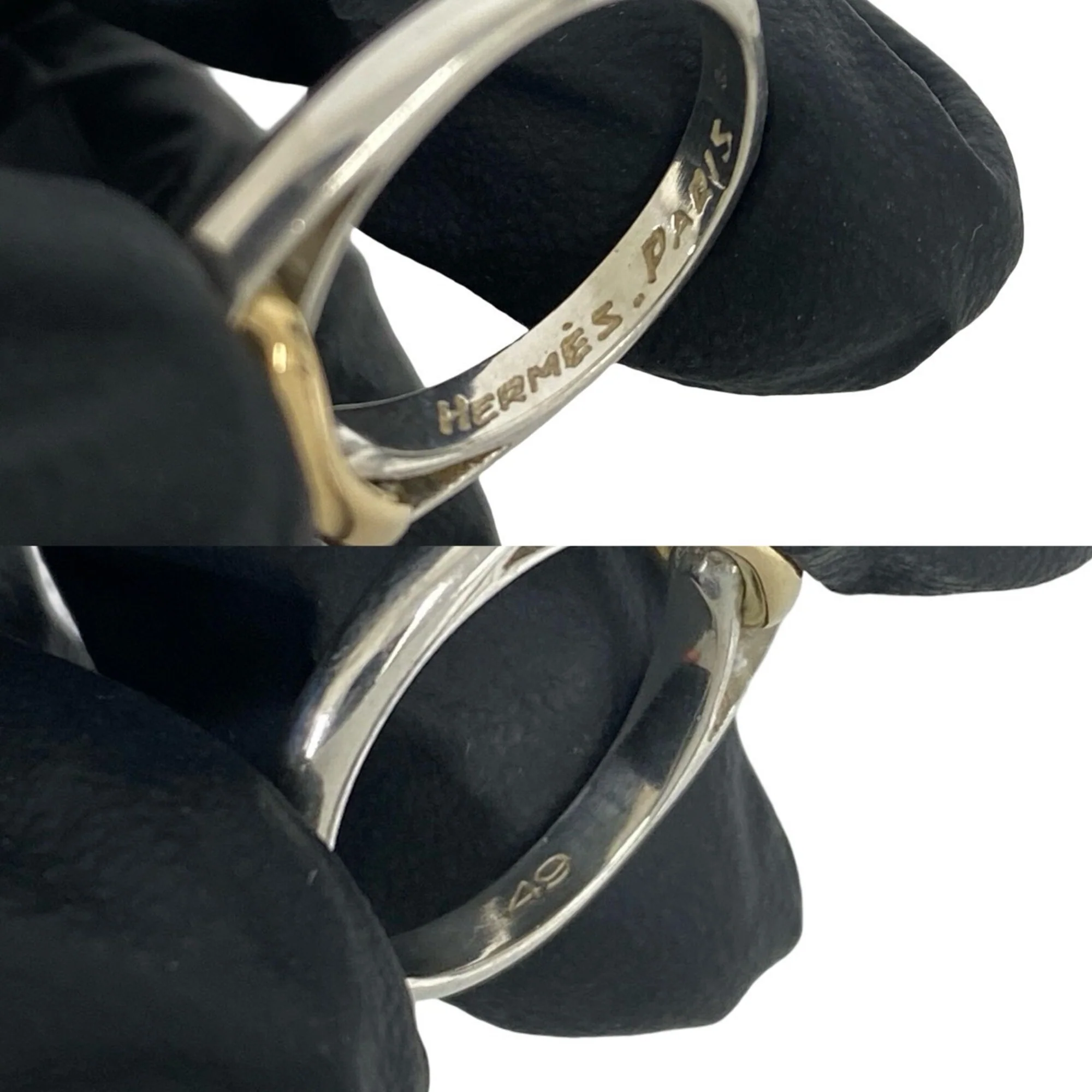 Chaine d'Ancre Ring Sterling Silver and 18K Yellow Gold - Image 3