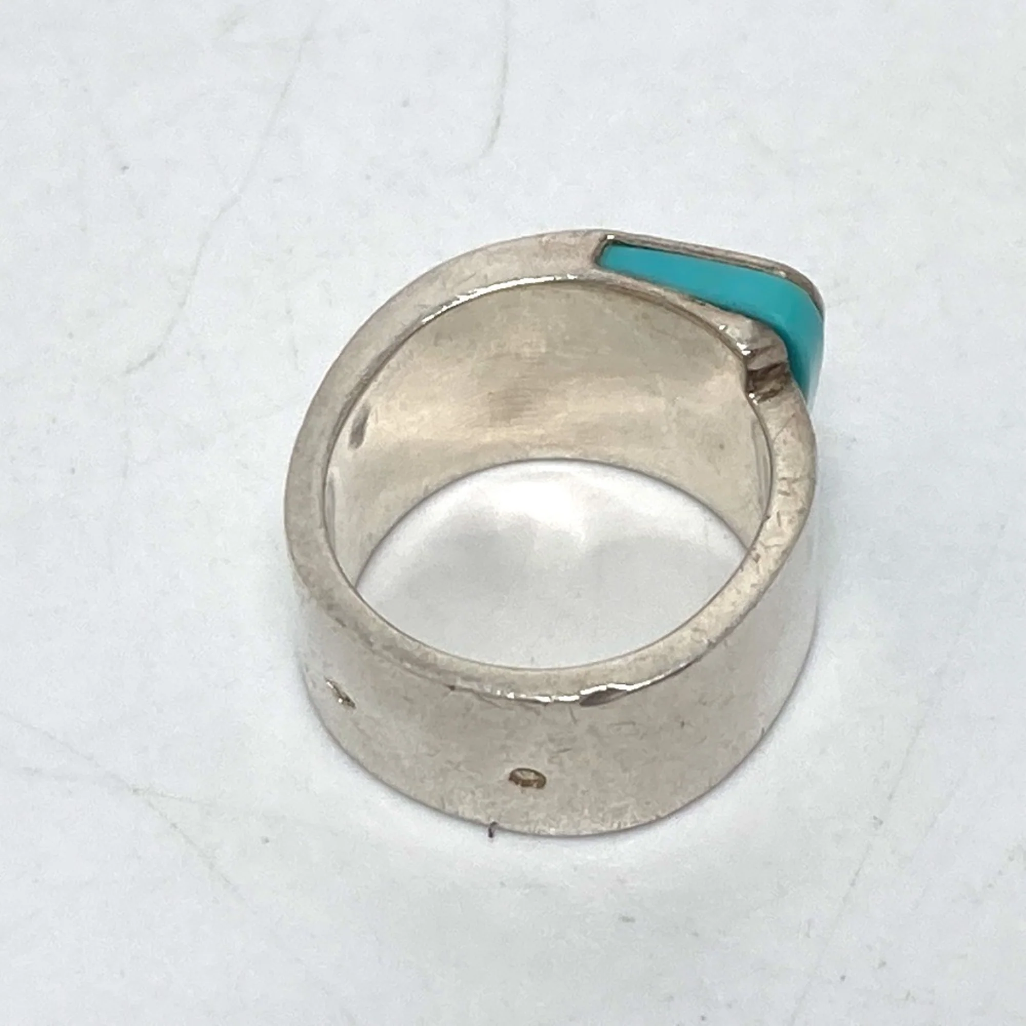 H Candy Ring Sterling Silver Blue - Image 6