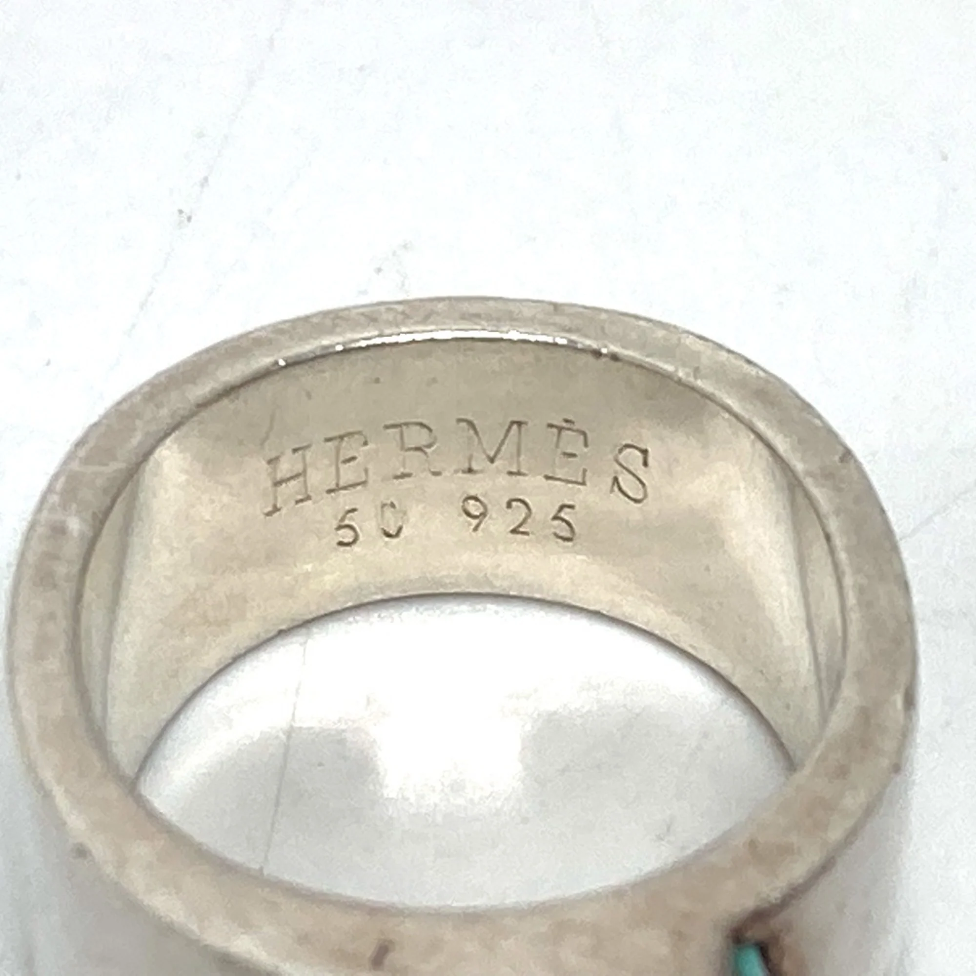H Candy Ring Sterling Silver Blue - Image 8