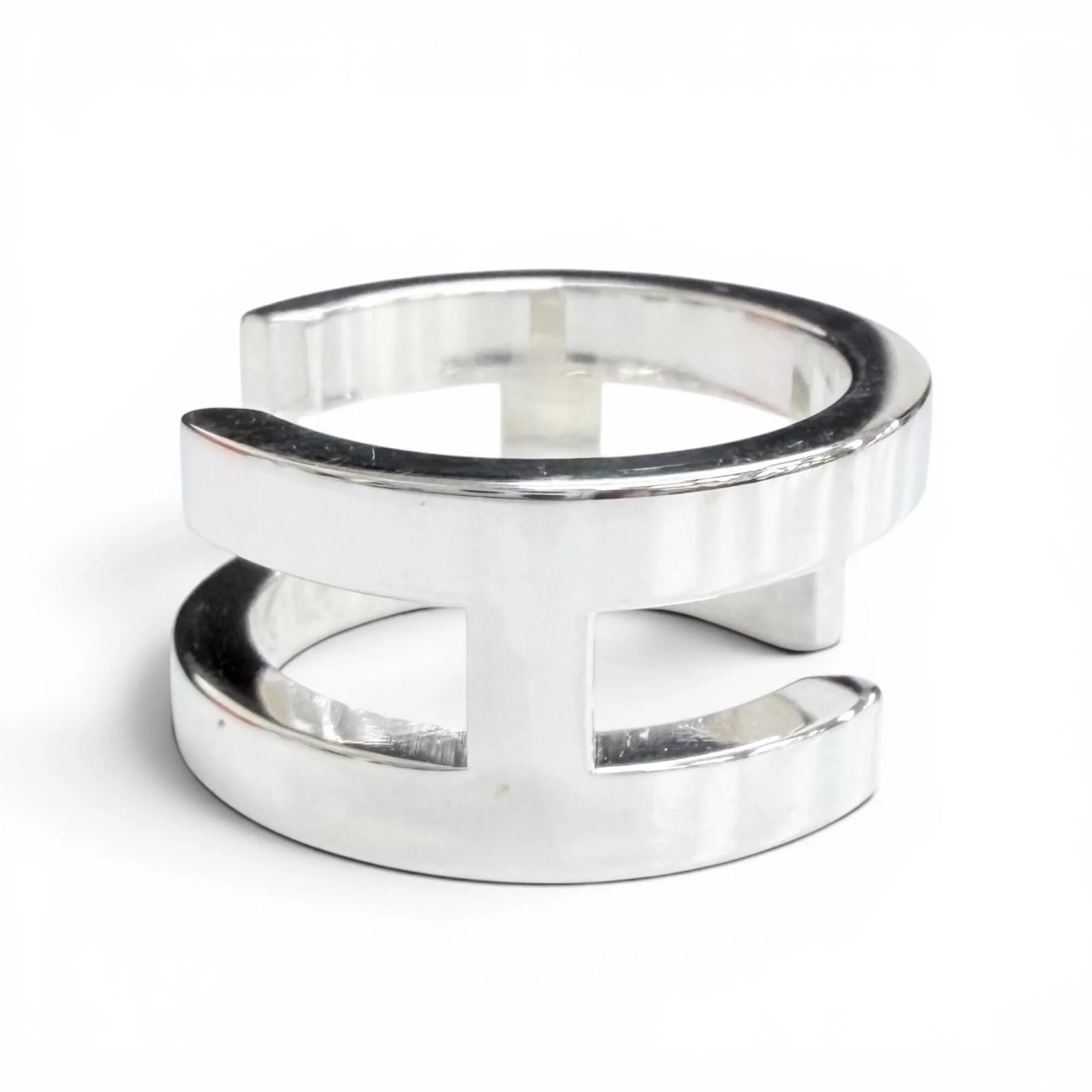 H Symbol Ring Sterling Silver - Image 4