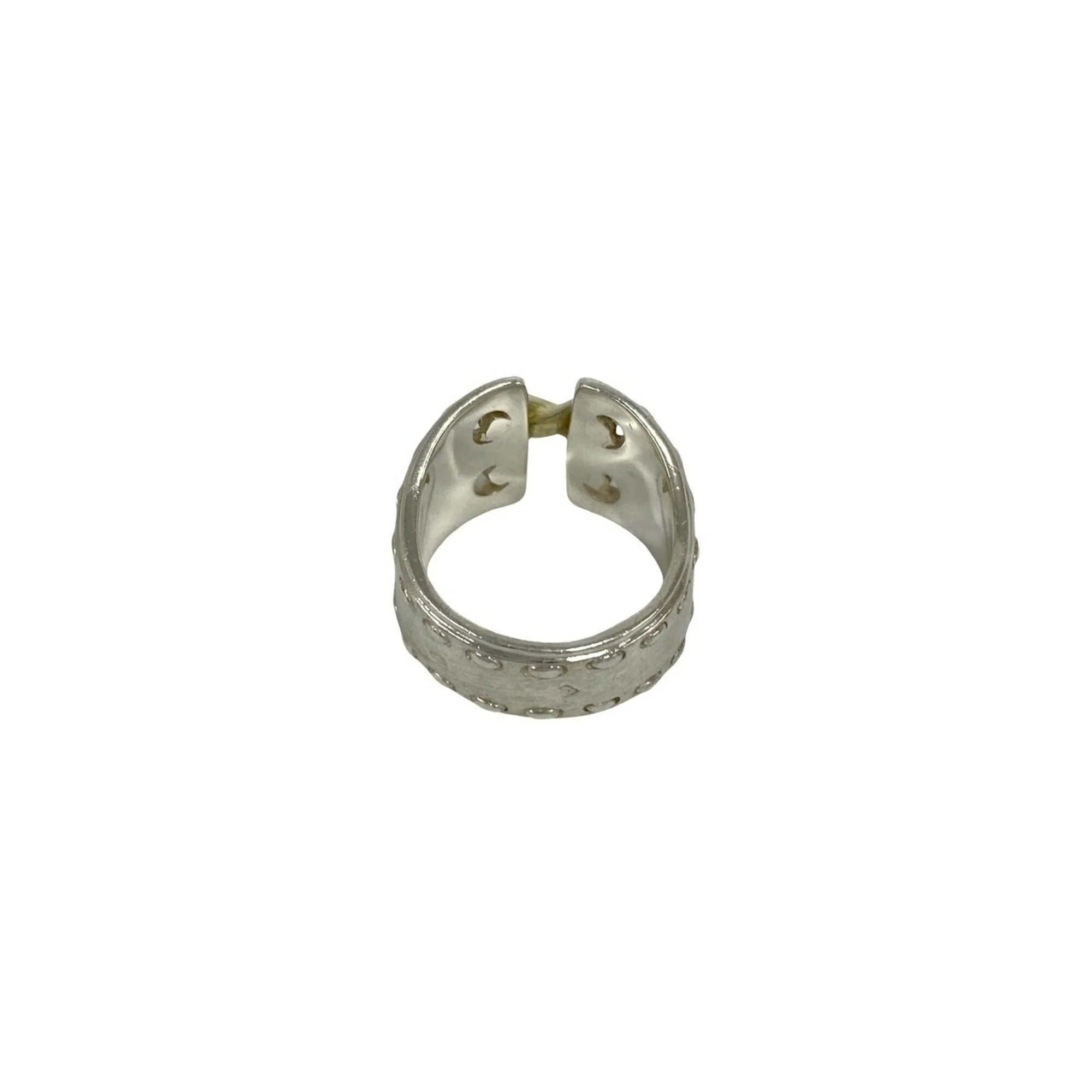 Mexico Band Ring Sterling Silver and 18K Yellow Gold - Image 6