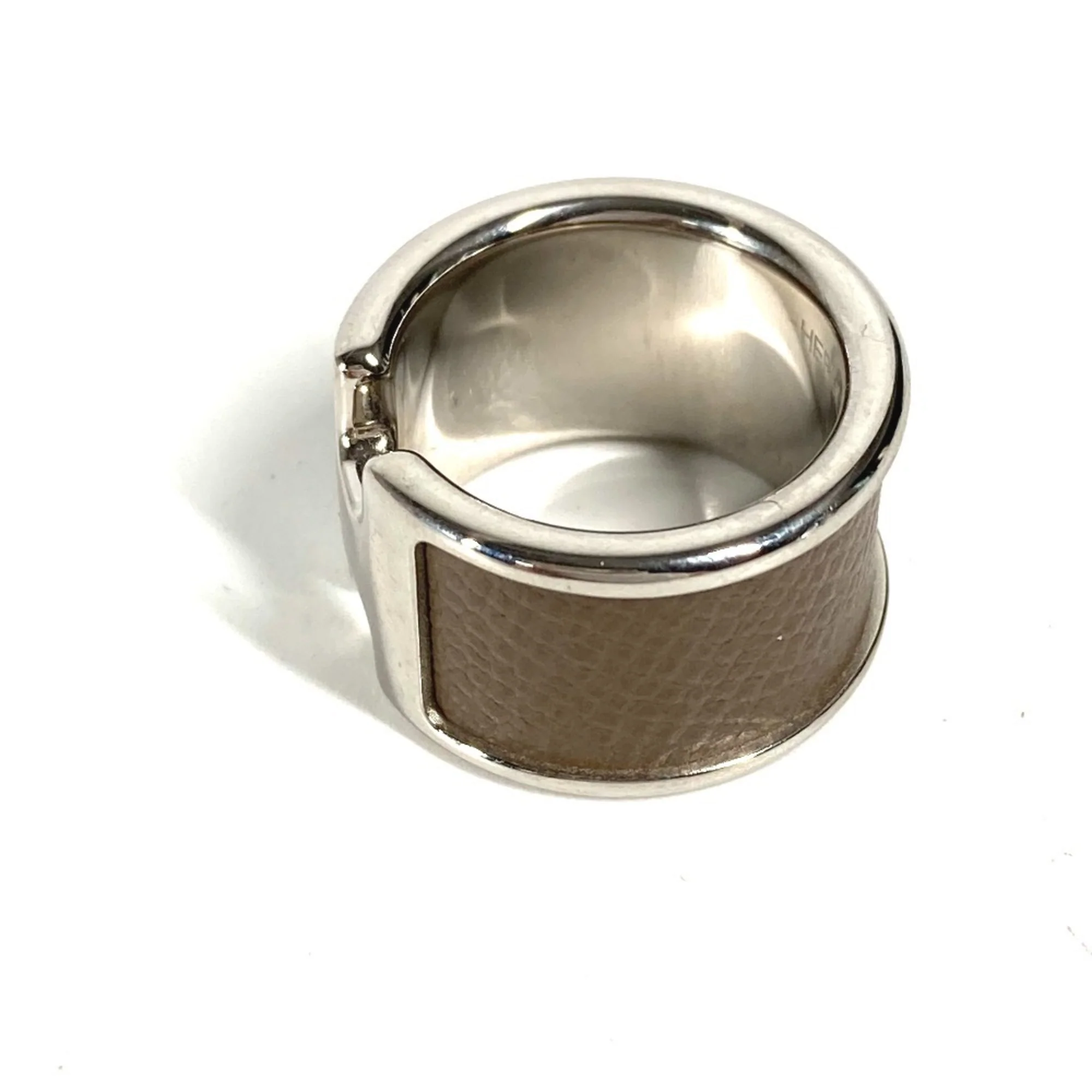 Olympe Ring Leather Etoupe Gray - Image 6