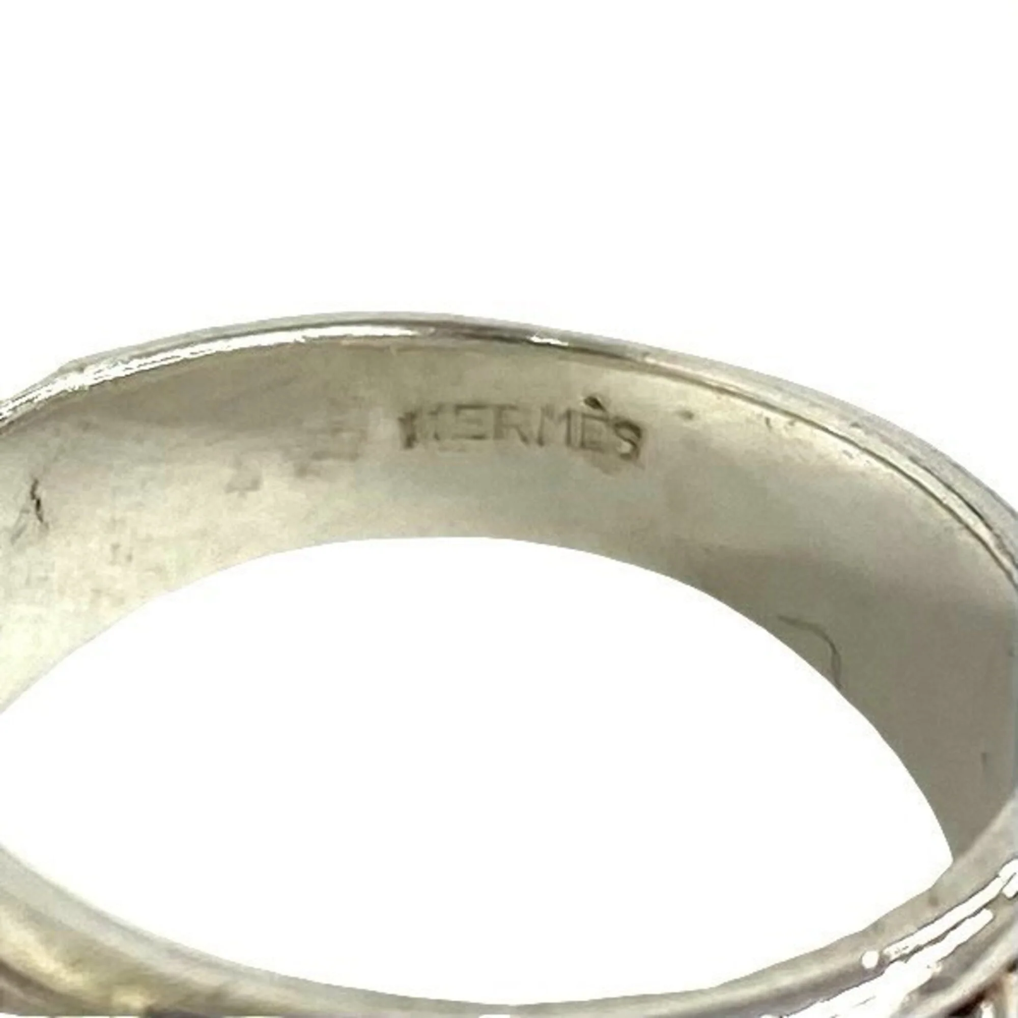 Vintage Leaf Band Ring Sterling Silver - Image 3