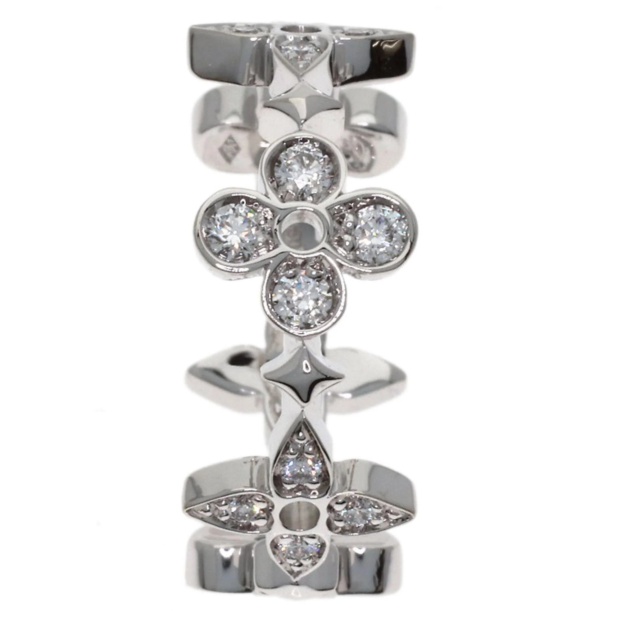 Band Ring 18K White Gold With Diamond - Image 3