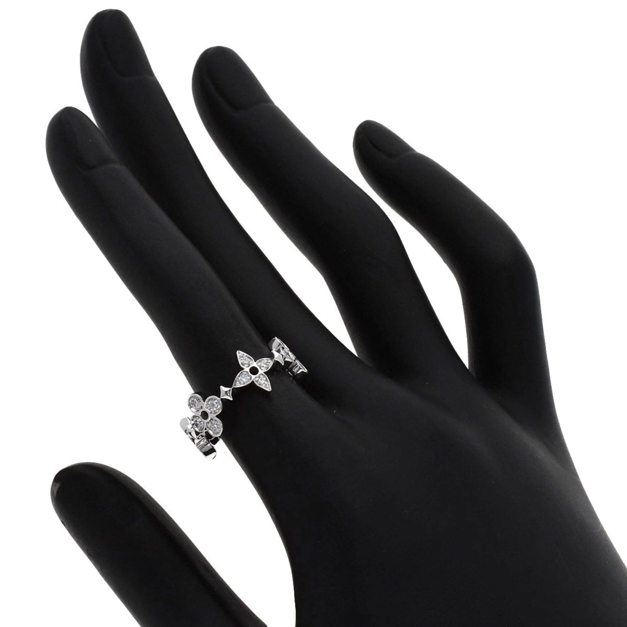 Band Ring 18K White Gold With Diamond - Image 6
