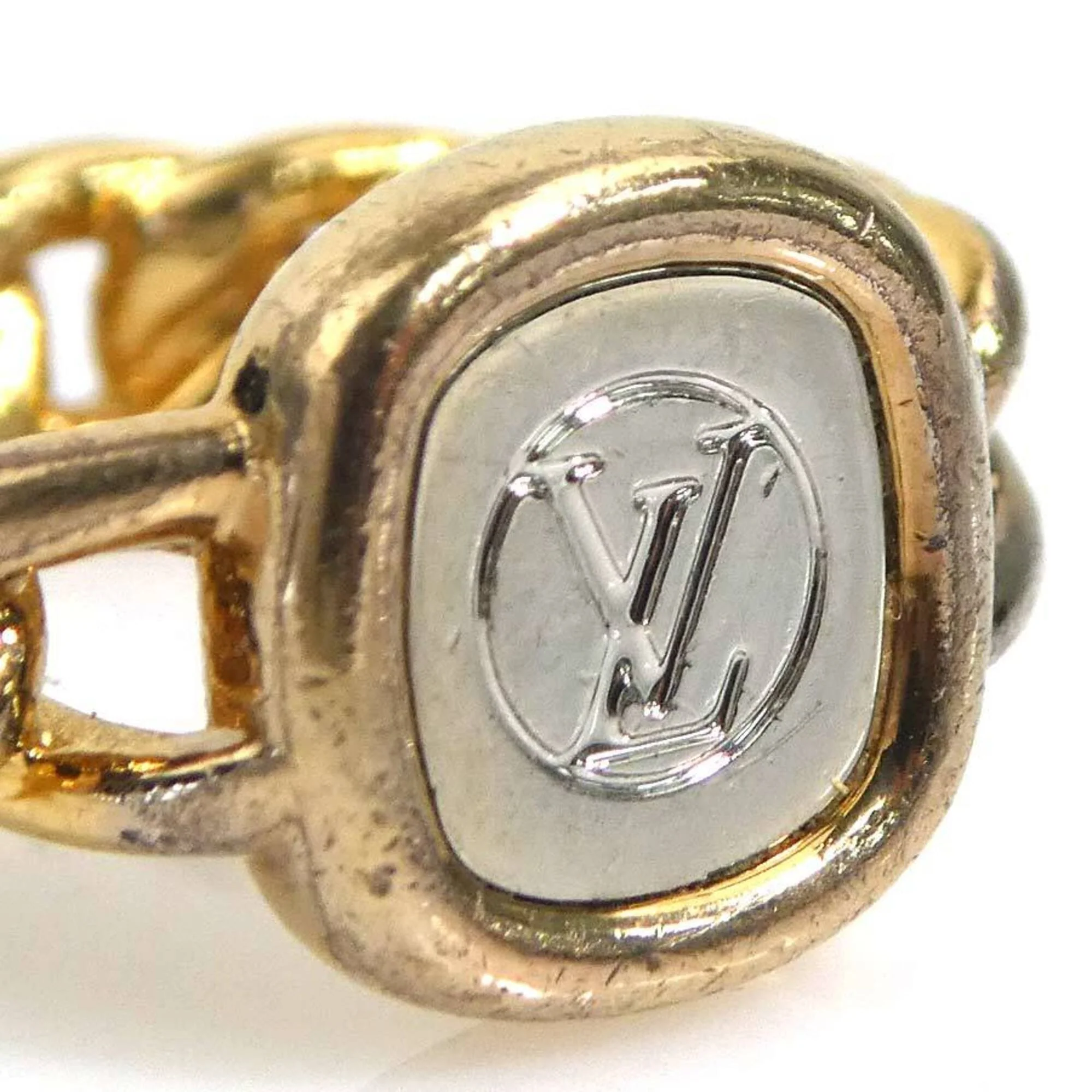 ID Chain Ring Metal Gold and Silver - Image 7