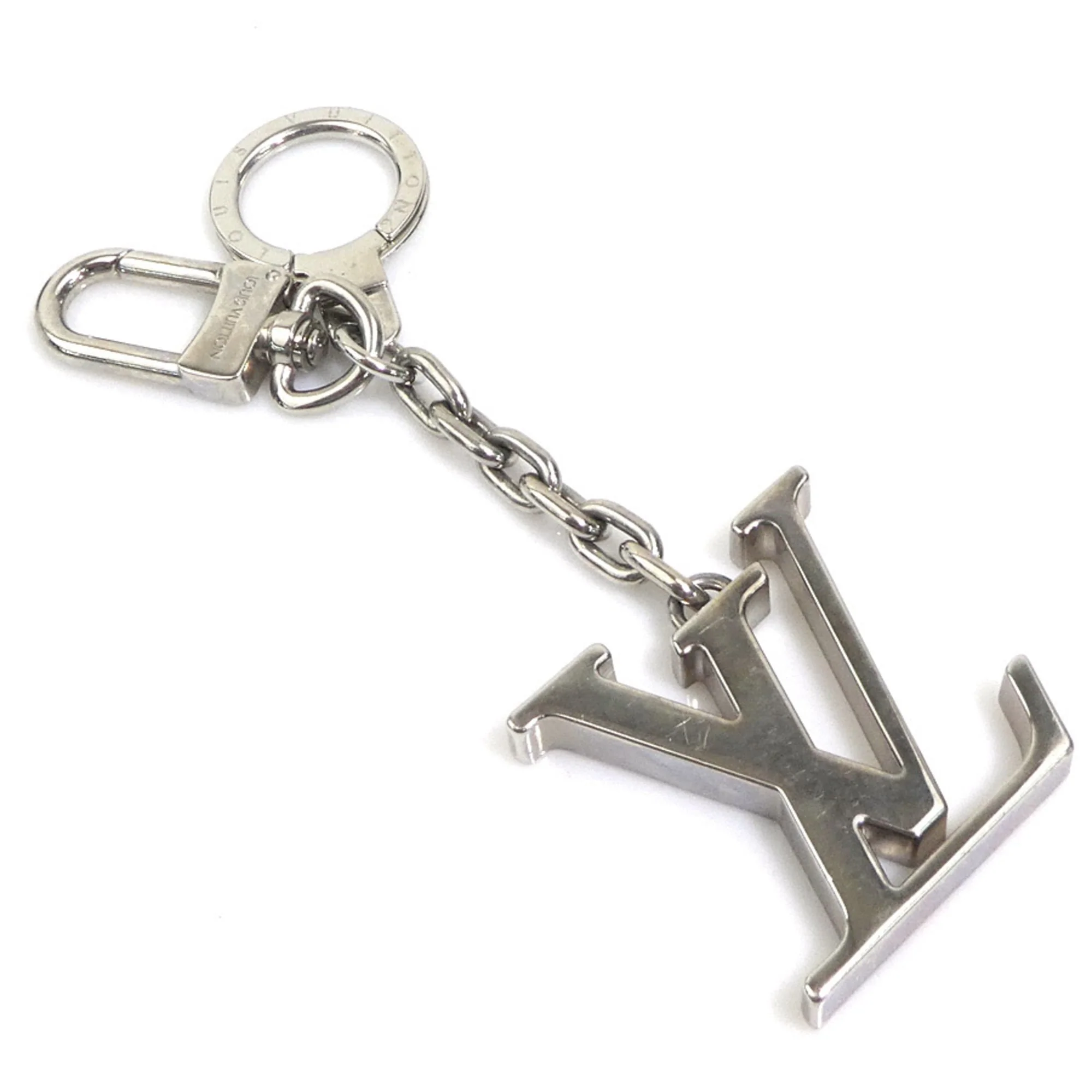 Keyring Charm Metal Silver Ring