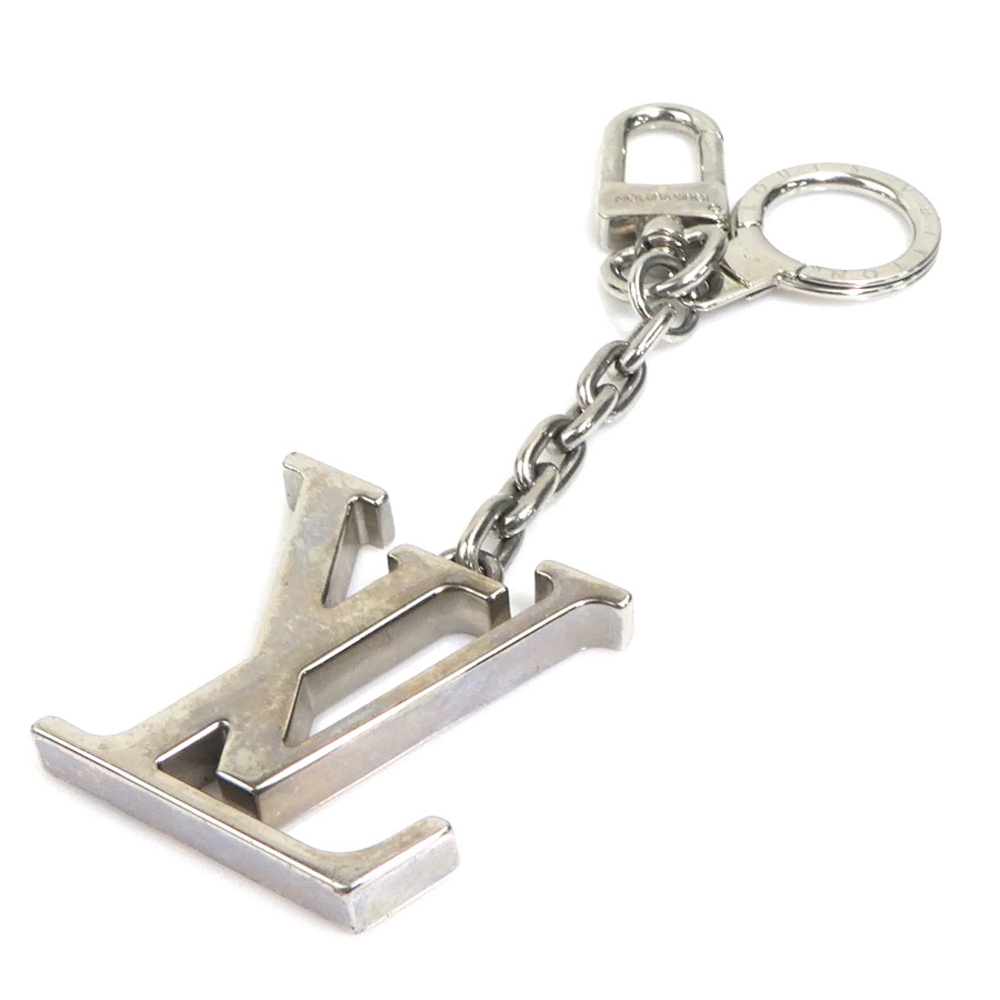 Keyring Charm Metal Silver Ring - Image 2