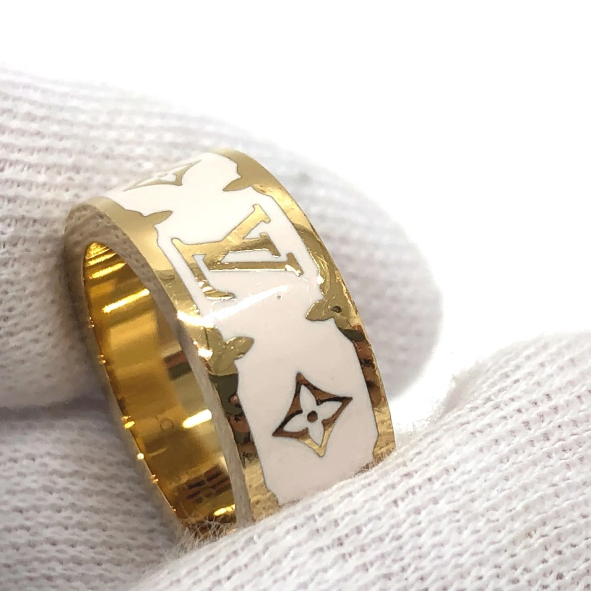 Nano Gram Enamel Ring Metal White - Image 3