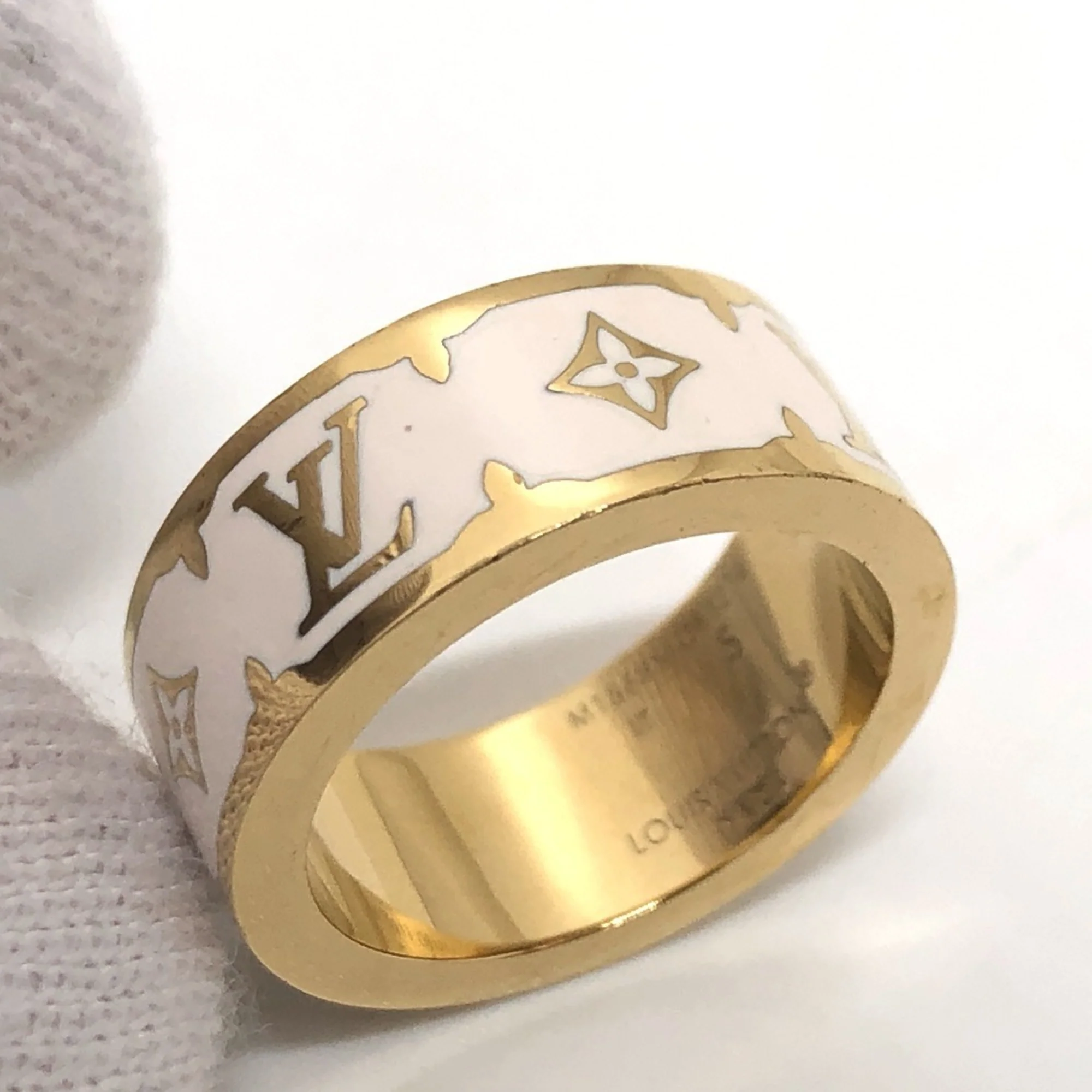 Nano Gram Enamel Ring Metal White - Image 5