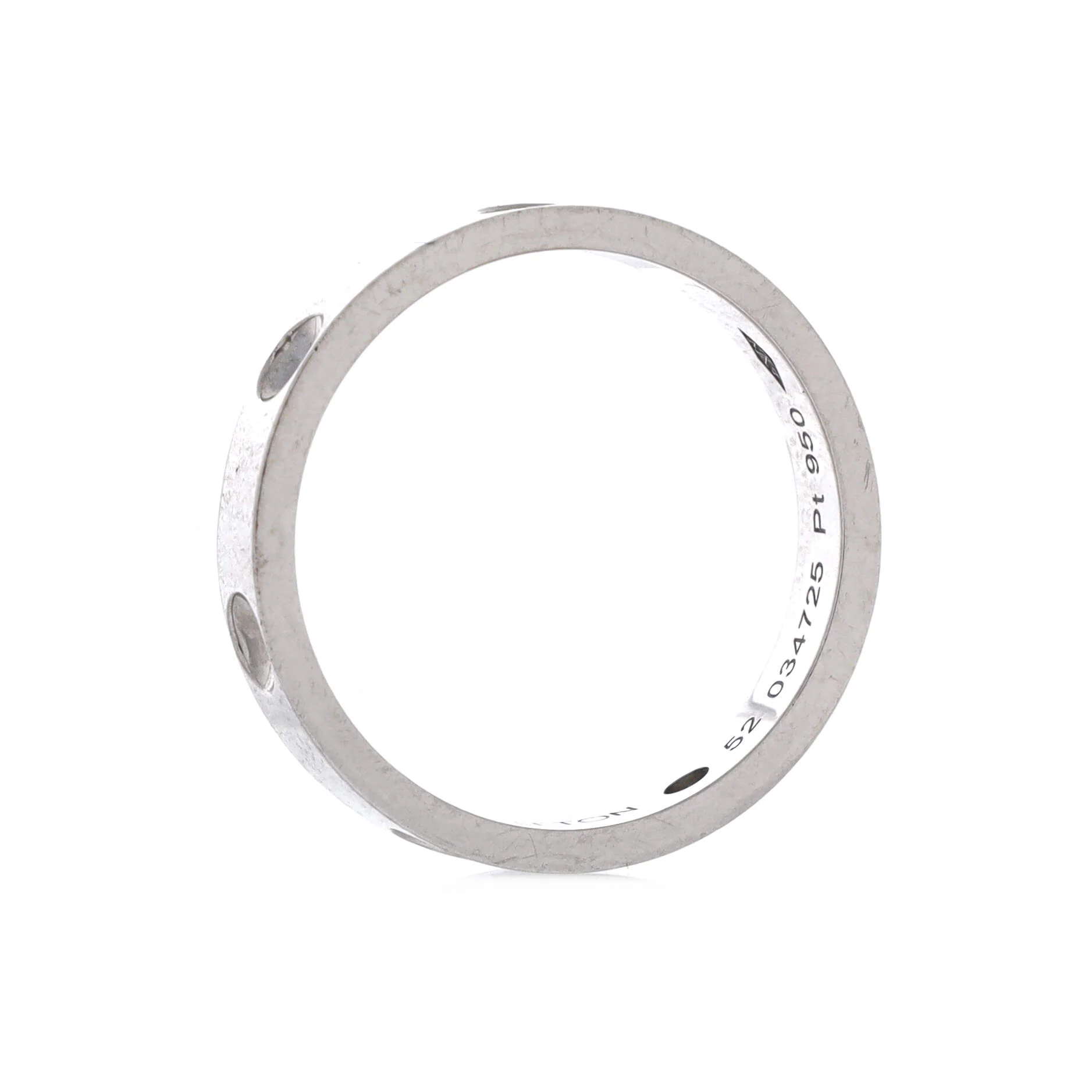 Petite Berg Ring Platinum with Diamond - Image 3