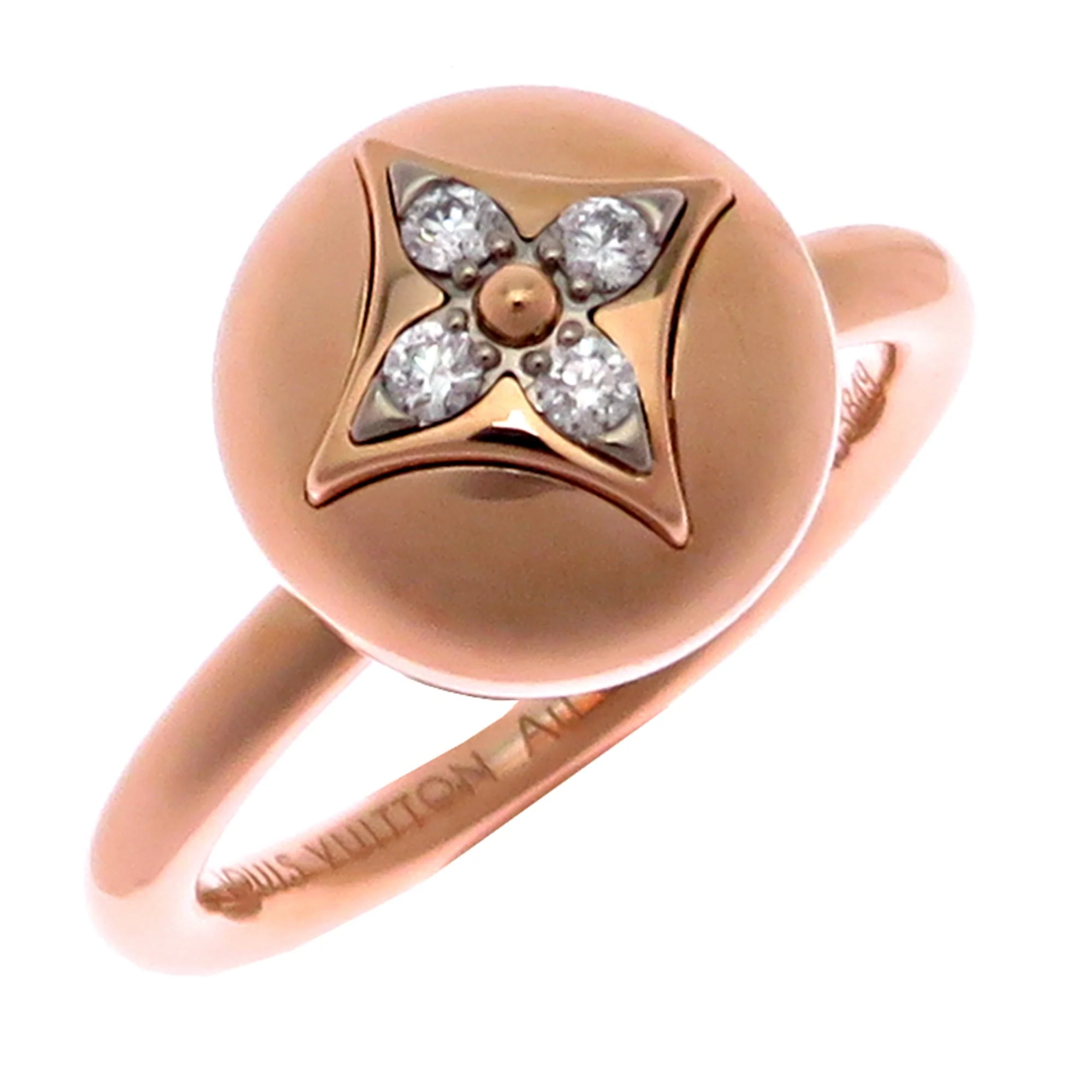 Ring 18K Rose Gold and 18K White Gold with Diamond