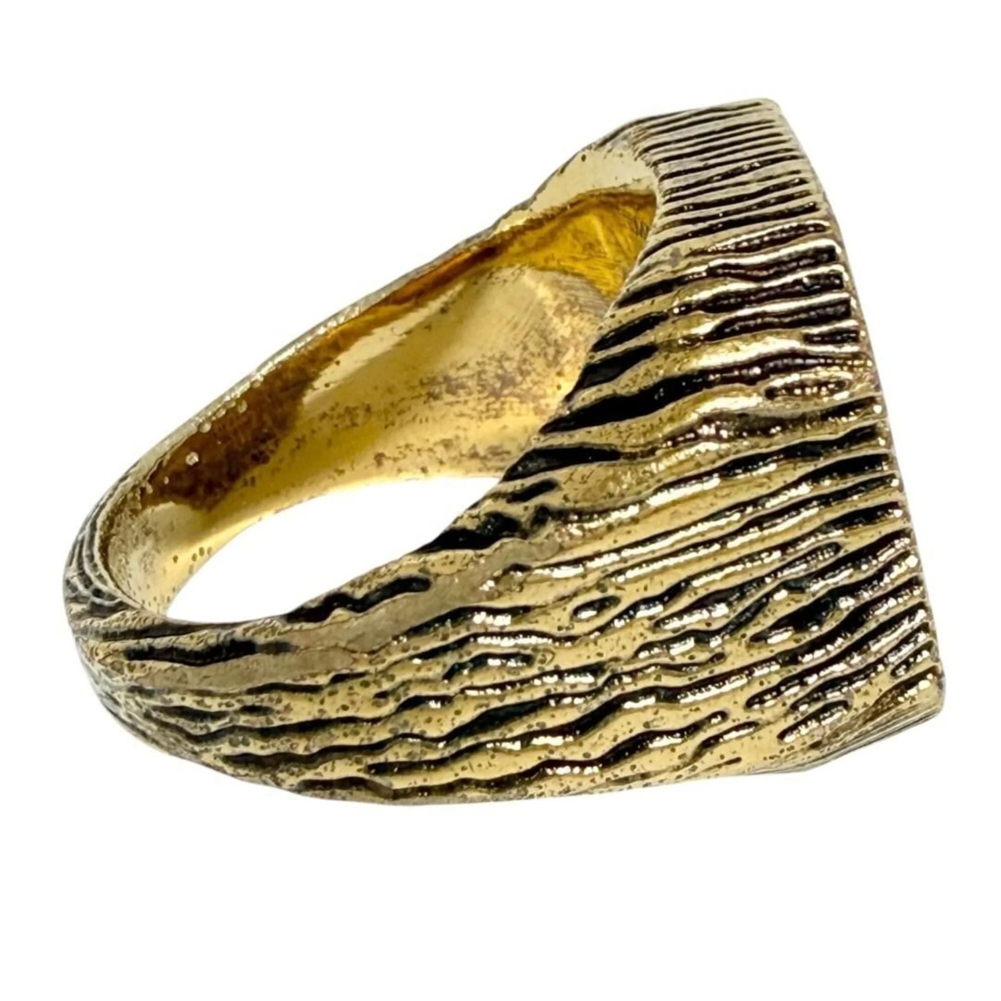 Wood Signet Ring Metal - Image 3