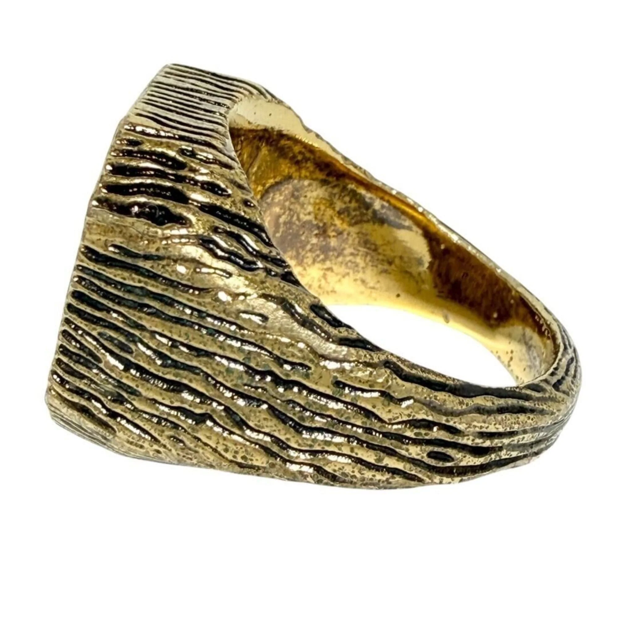 Wood Signet Ring Metal - Image 4