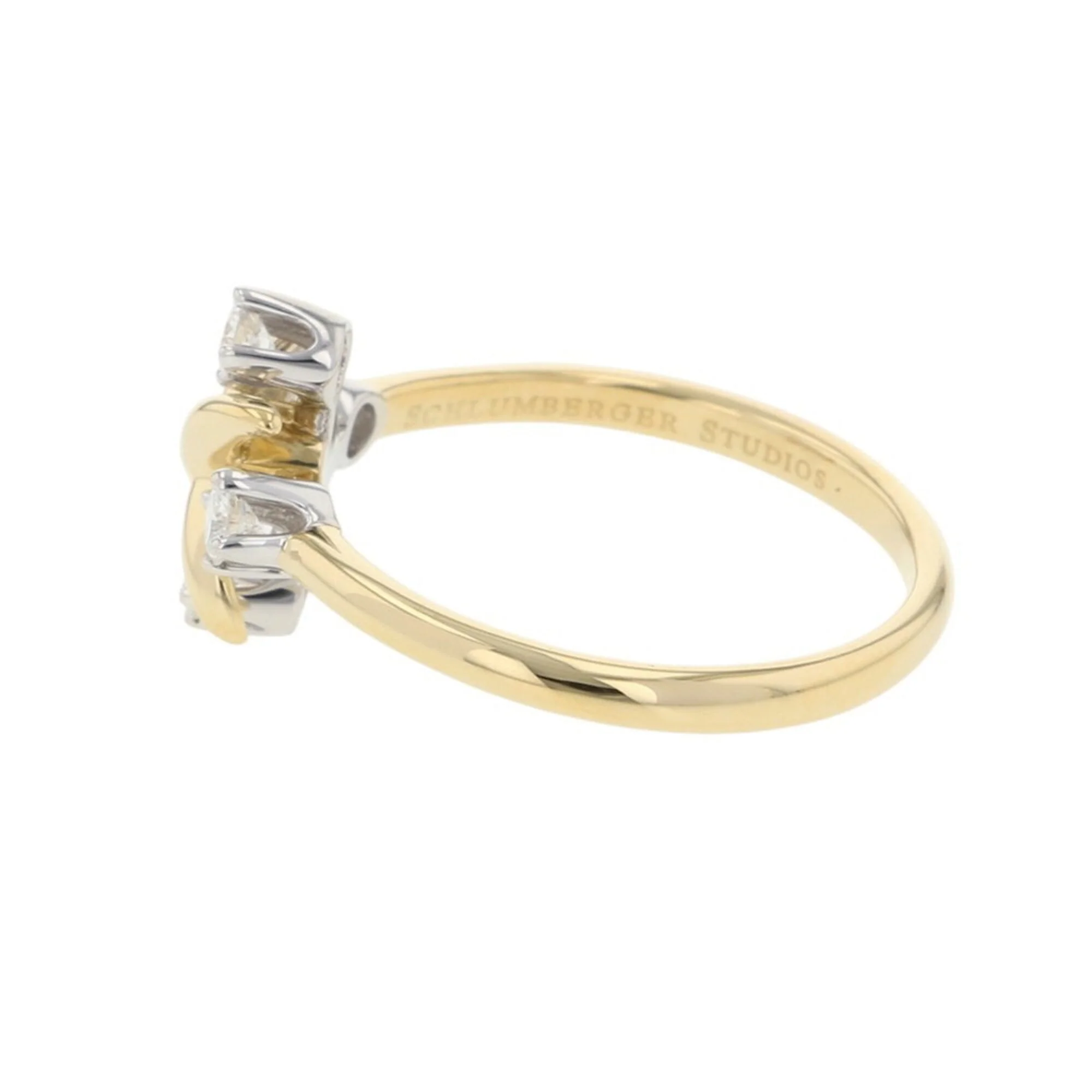 Anniversary Ring Platinum and 18K Yellow Gold - Image 2