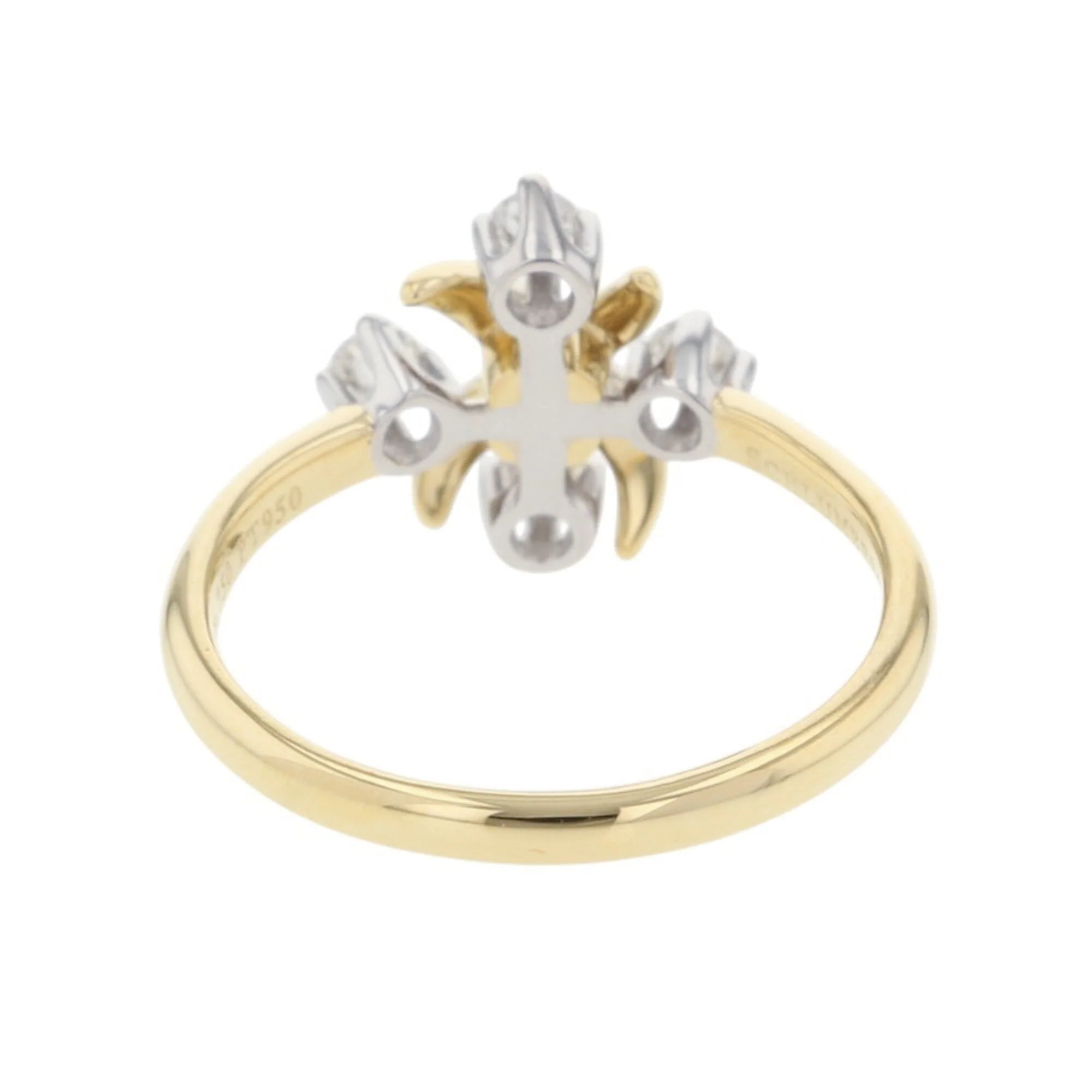 Anniversary Ring Platinum and 18K Yellow Gold - Image 3