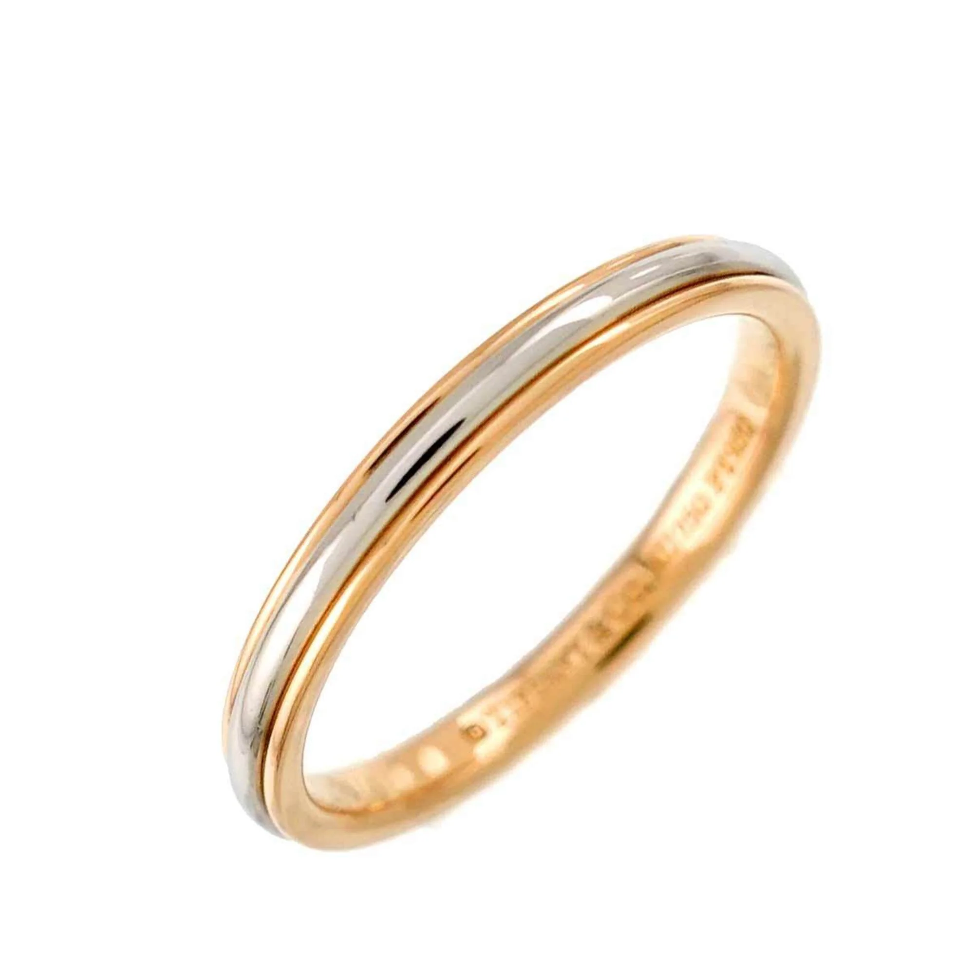 Band Ring 18K Rose Gold and Platinum