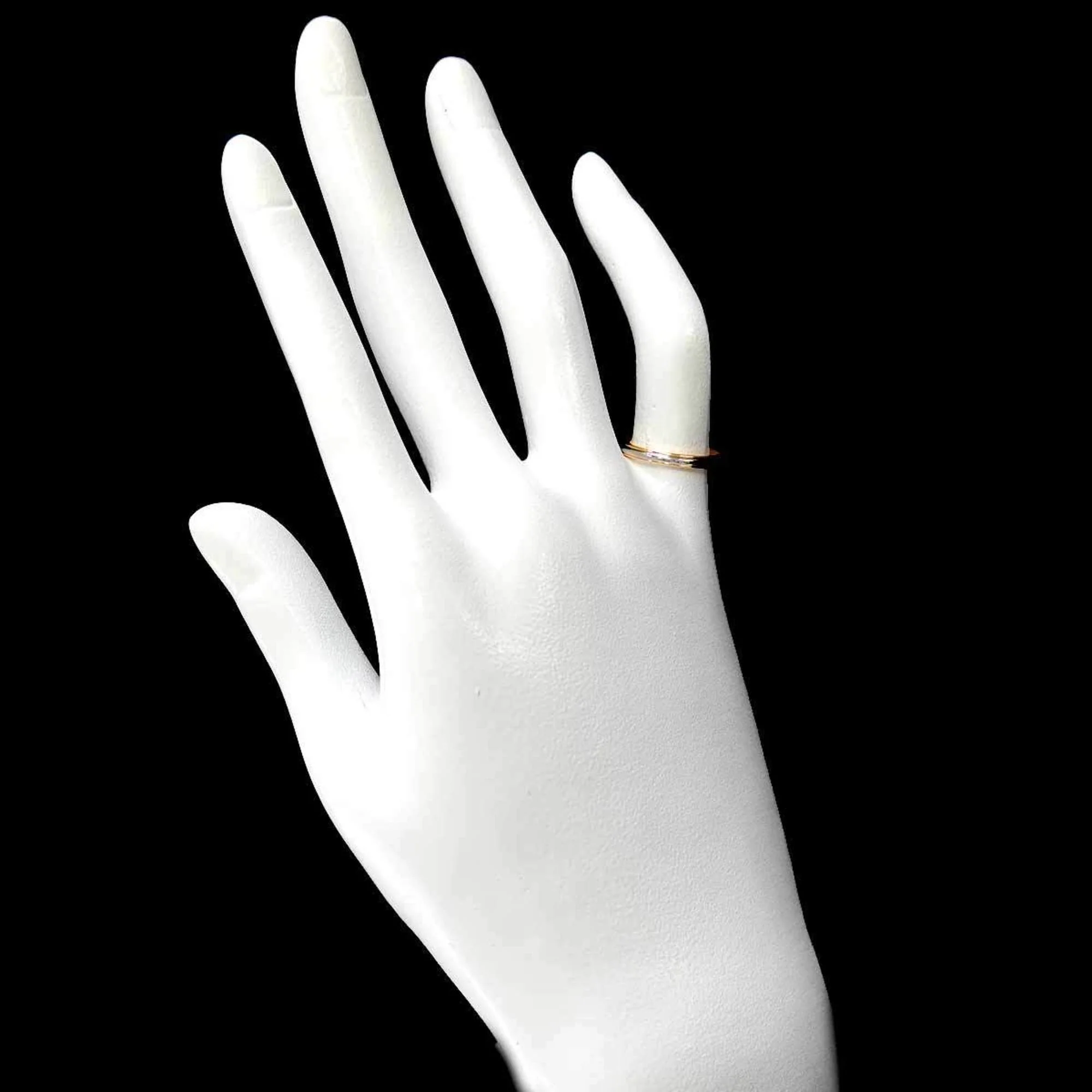 Band Ring 18K Rose Gold and Platinum - Image 6