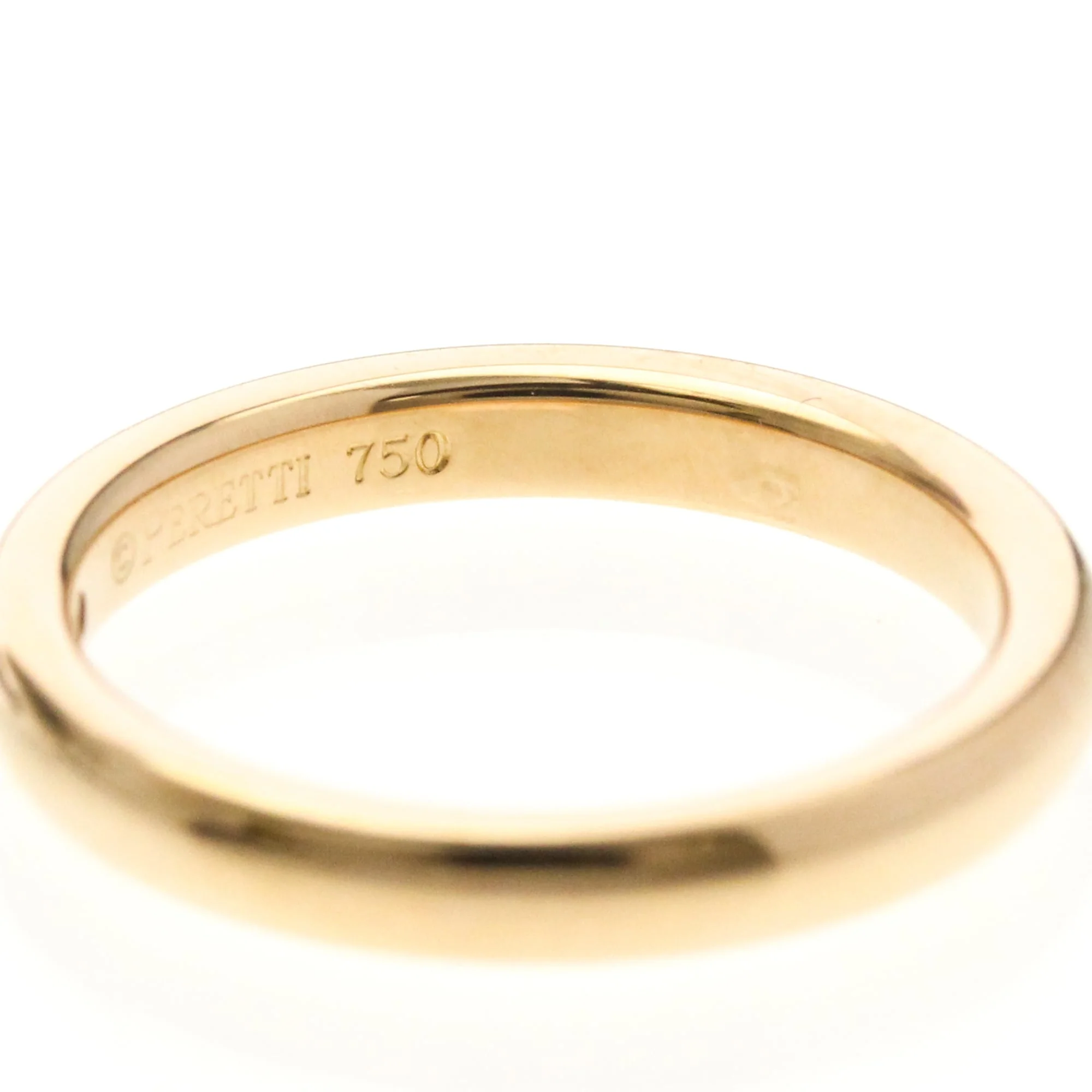 Band Ring 18K Rose Gold with Diamond - Image 6