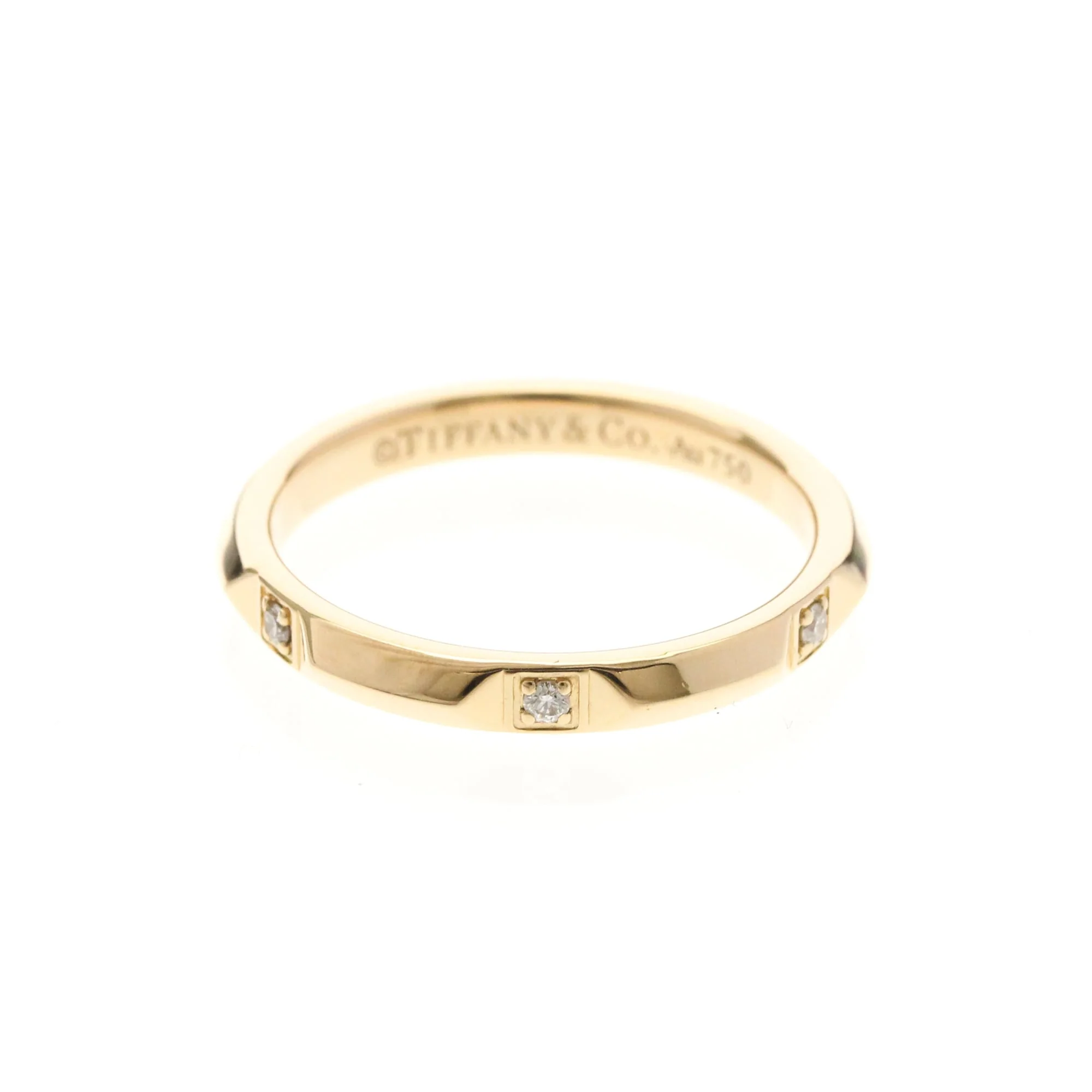 Band Ring 18K Rose Gold with Diamond