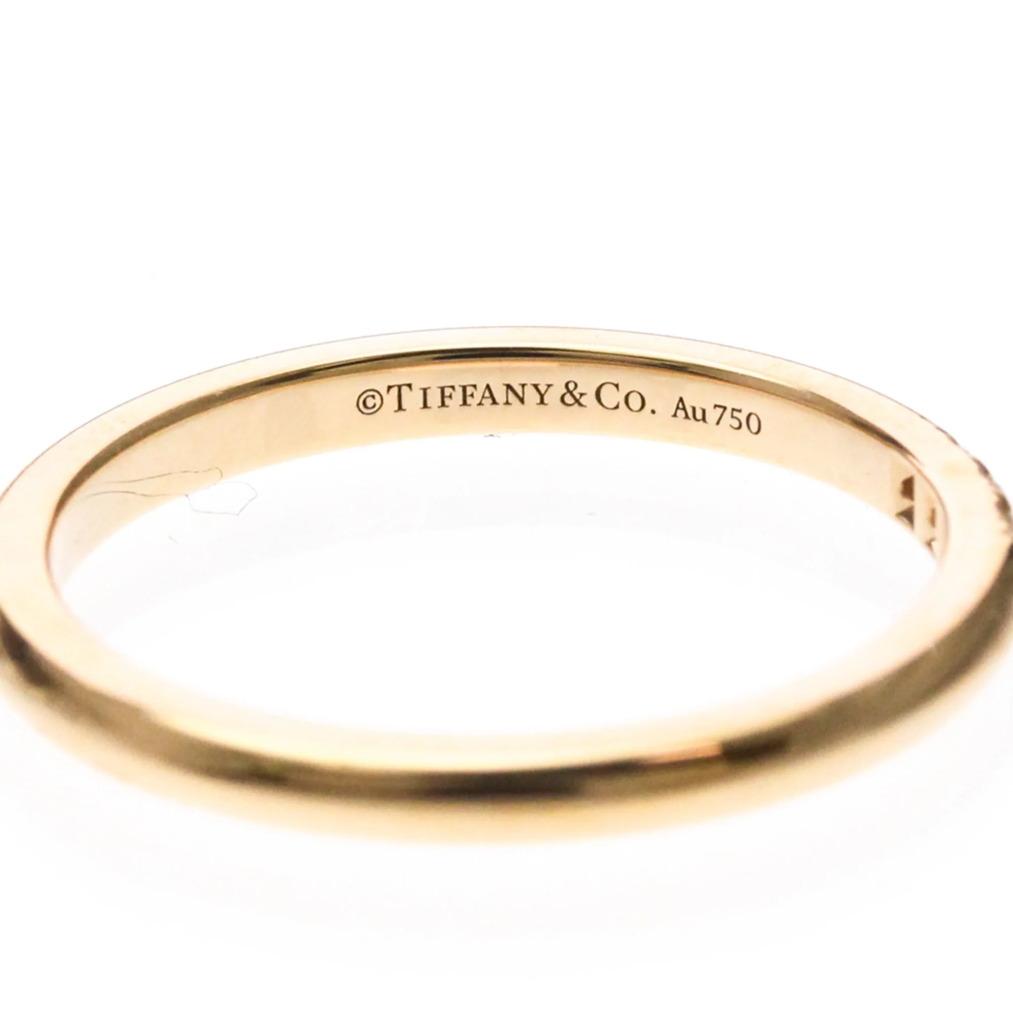Band Ring 18K Rose Gold With Diamond - Image 8