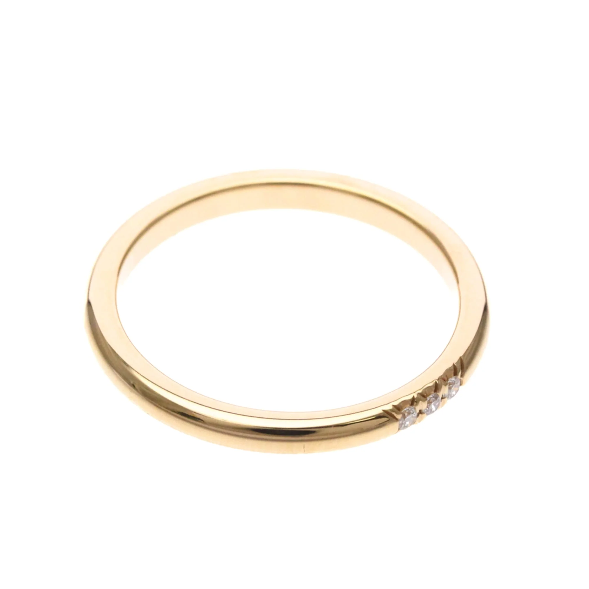 Band Ring 18K Rose Gold With Diamond - Image 9