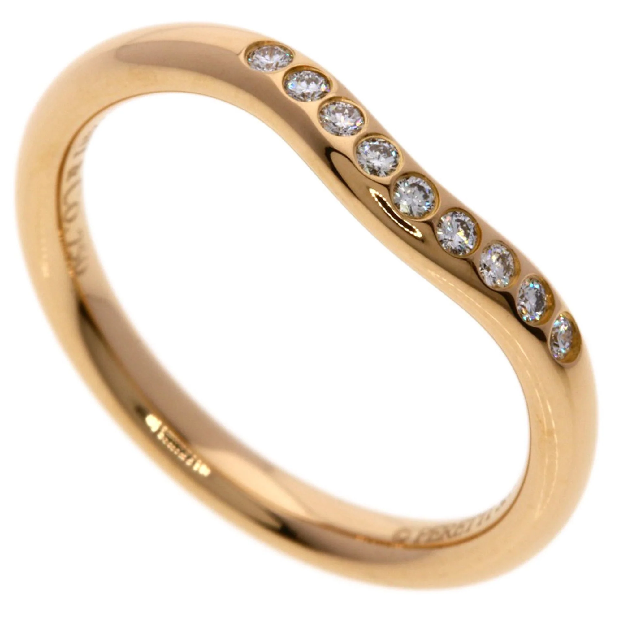 Band Ring 18K Rose Gold with Diamond