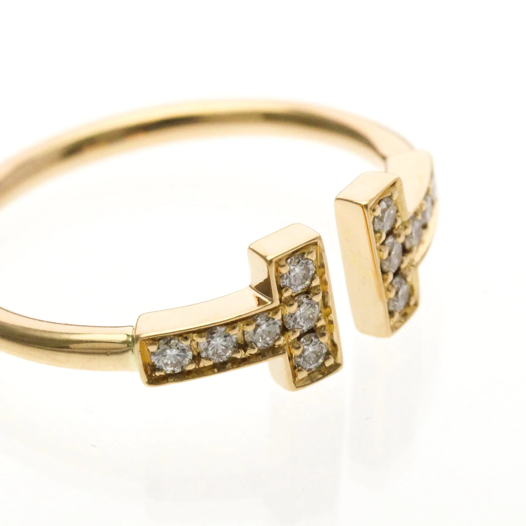 Band Ring 18K Rose Gold with Diamond - Image 9