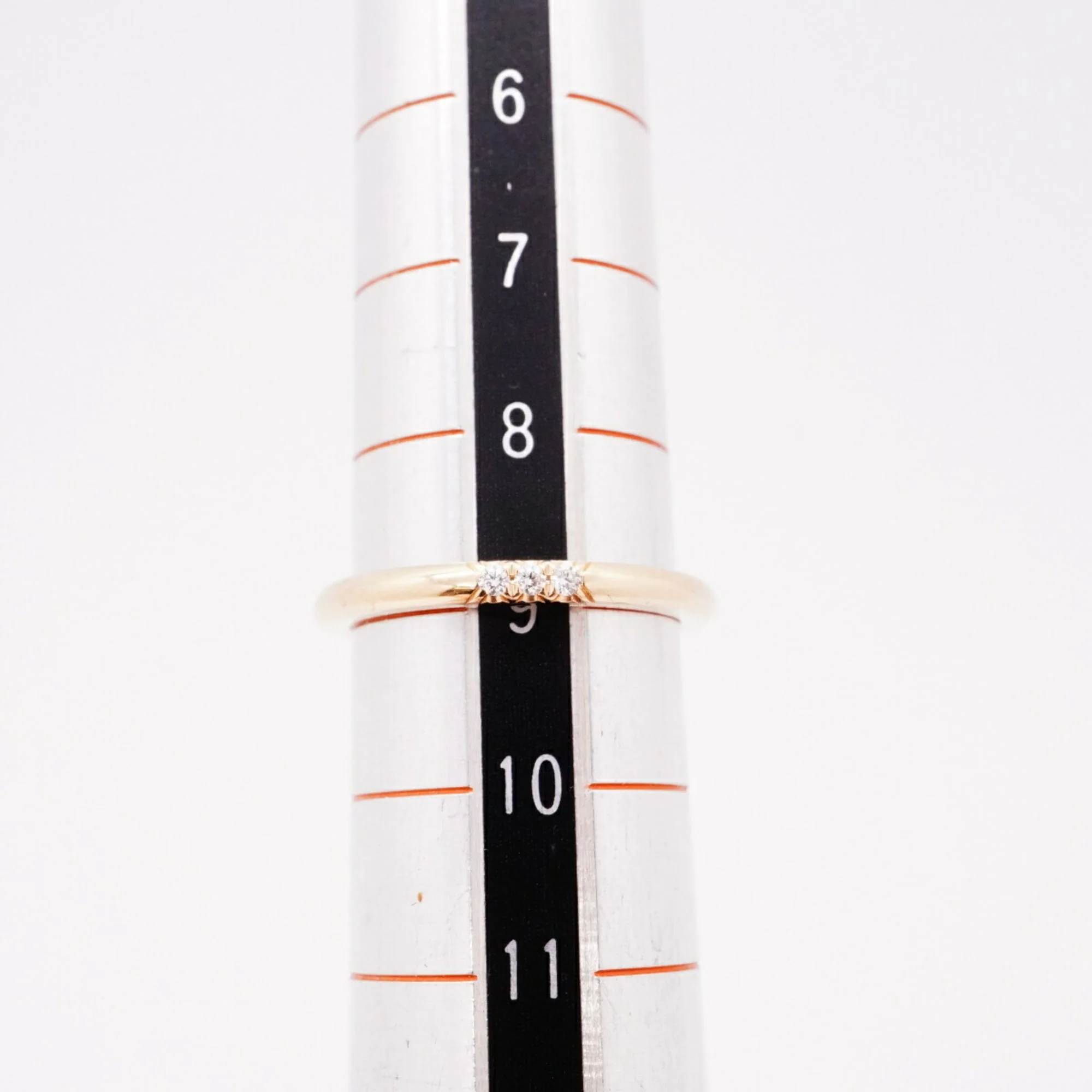Band Ring 18K Rose Gold with Diamond - Image 5