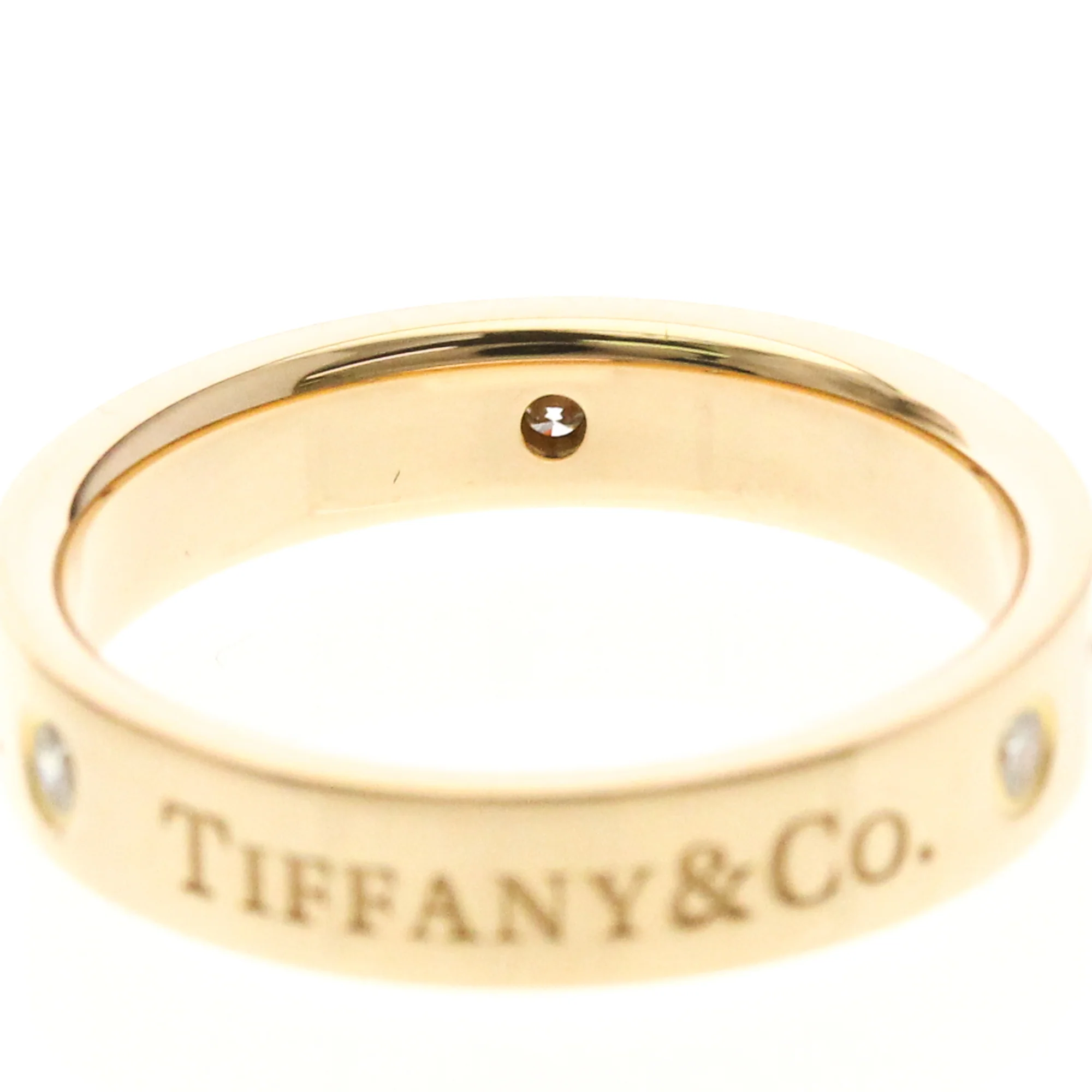 Band Ring 18K Rose Gold With Diamond - Image 5