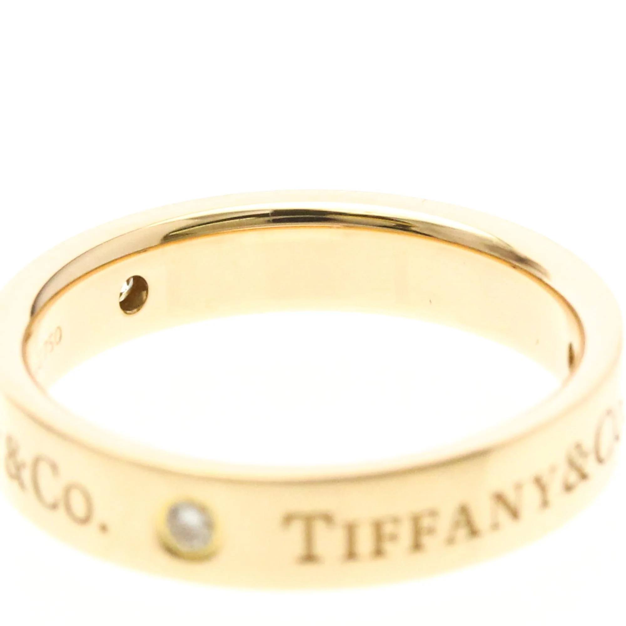 Band Ring 18K Rose Gold With Diamond - Image 6