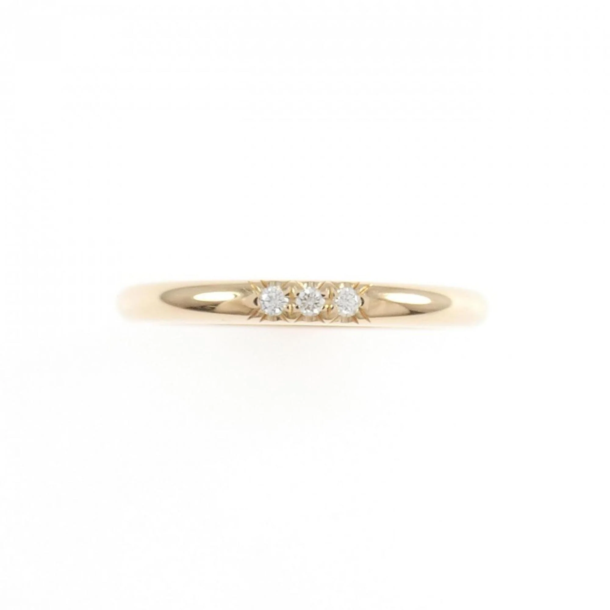 Band Ring 18K Rose Gold with Diamond - Image 2