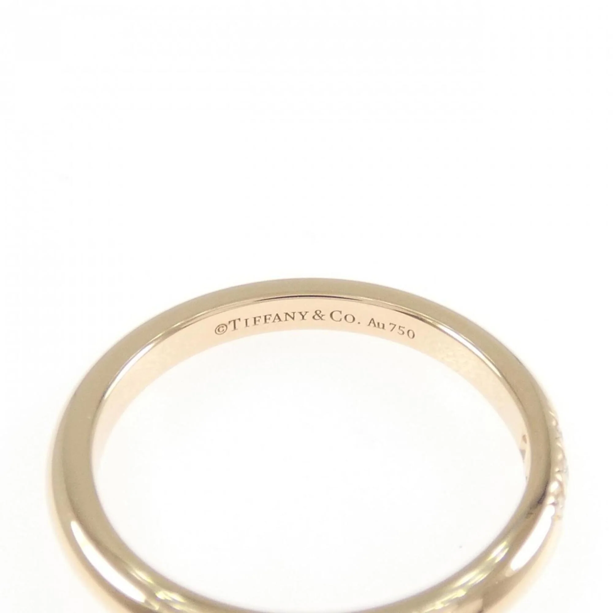 Band Ring 18K Rose Gold with Diamond - Image 4