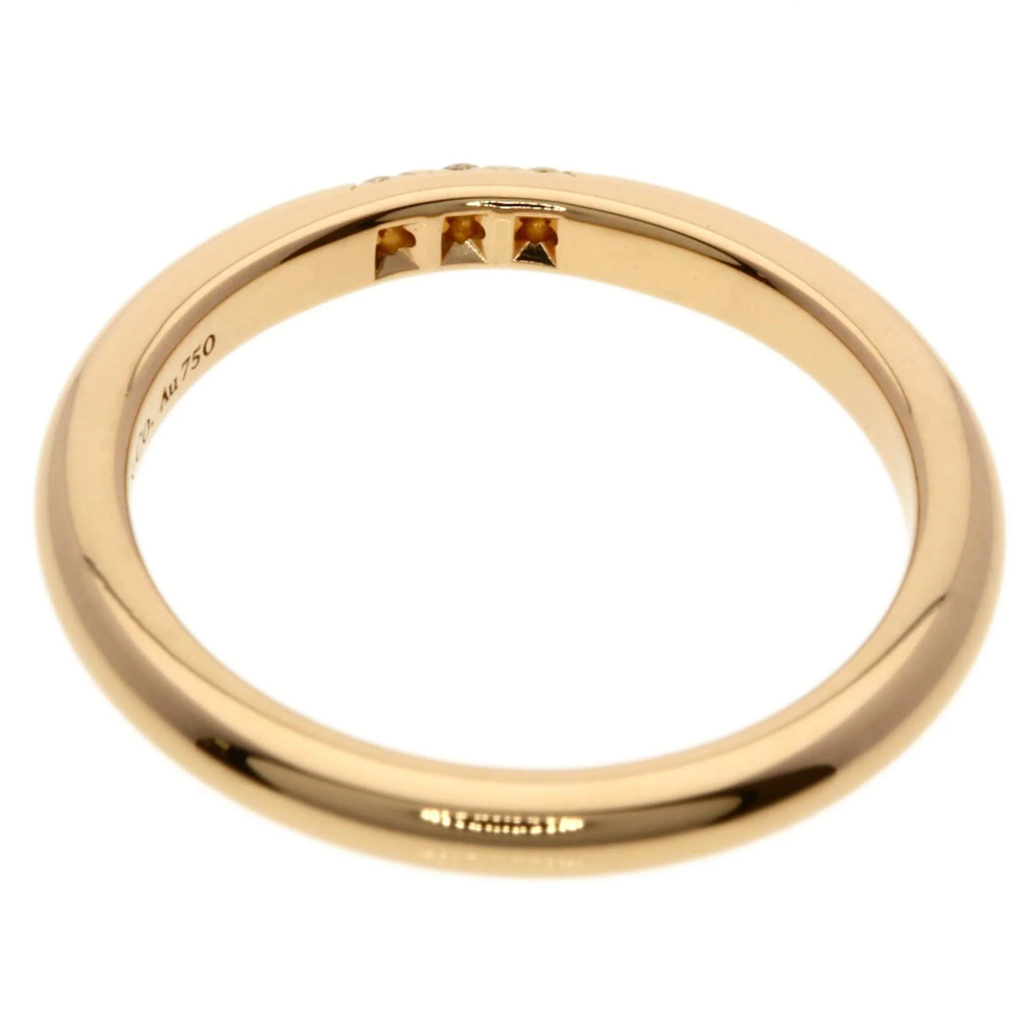 Band Ring 18K Rose Gold with Diamonds - Image 4