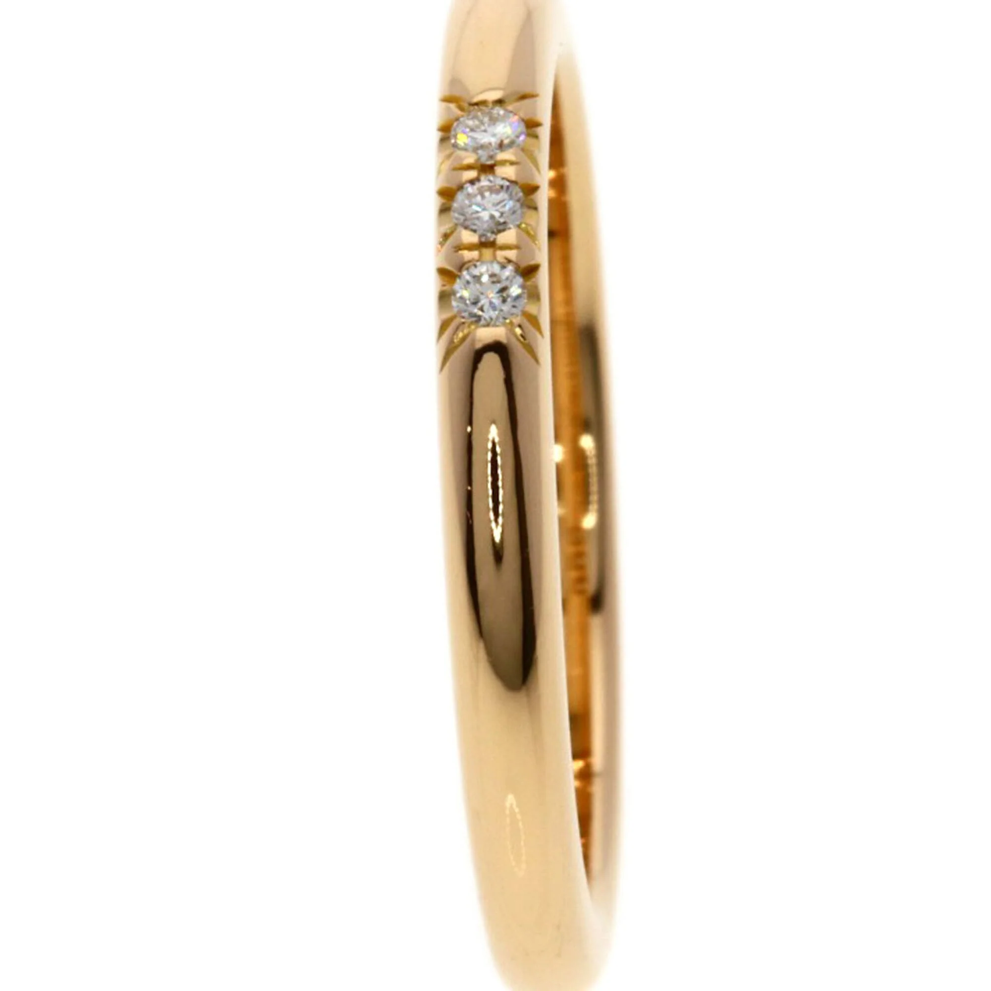 Band Ring 18K Rose Gold with Diamonds - Image 7